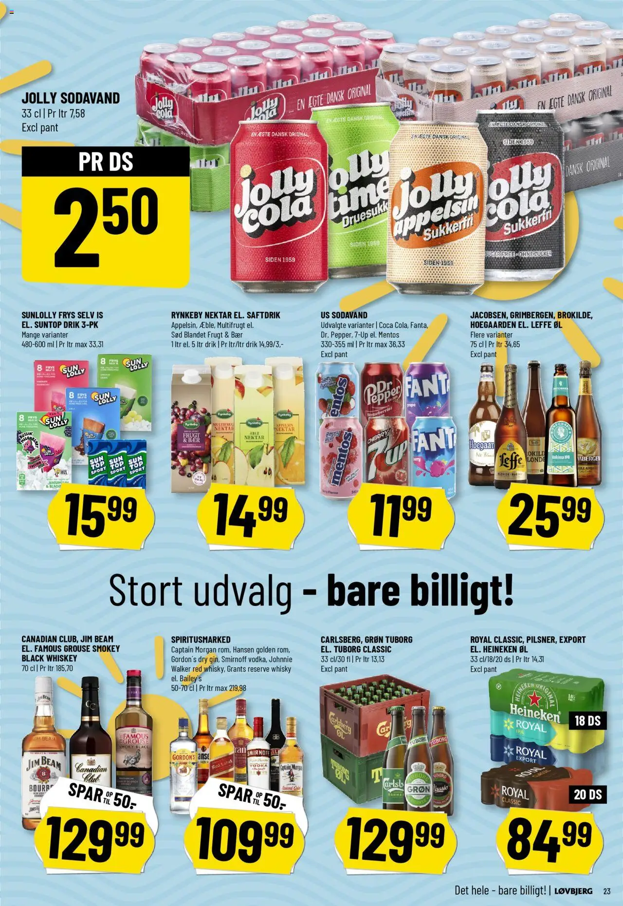 Løvbjerg Tilbudsavis gyldig fra 18.07.2025 | Side: 25 | Produkter: Øl, Vodka, Whisky, Sodavand