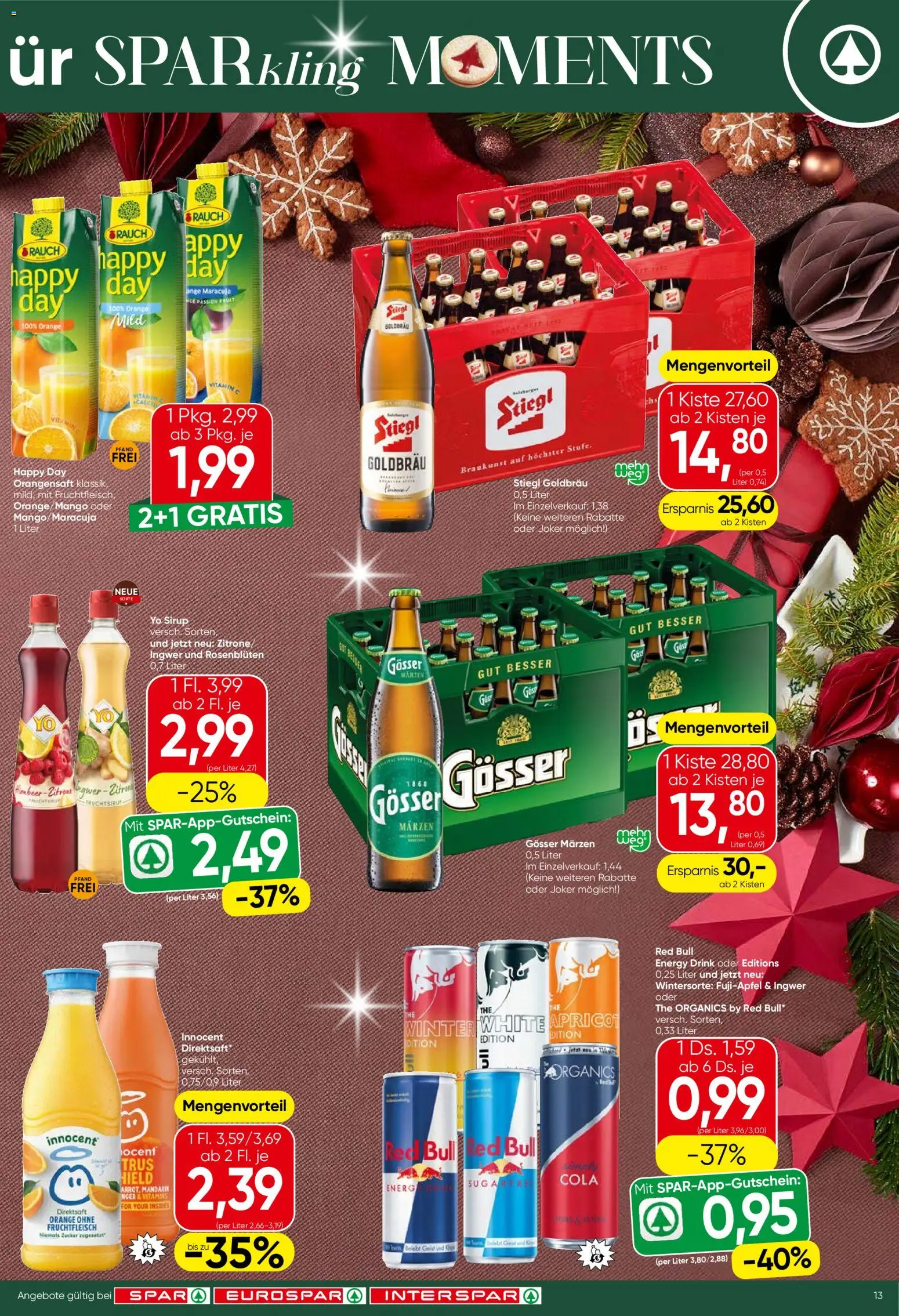 Spar Flugblatt - Oberösterreich gültig ab 18.12.2025 | Seite: 13 | Produkte: Zucker, Zitrone, Mango