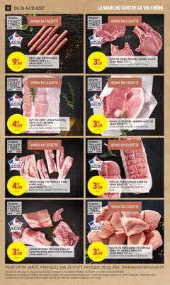  | Page: 10 | Produits: Sauté de porc, Jambon, Porc, Côte de porc