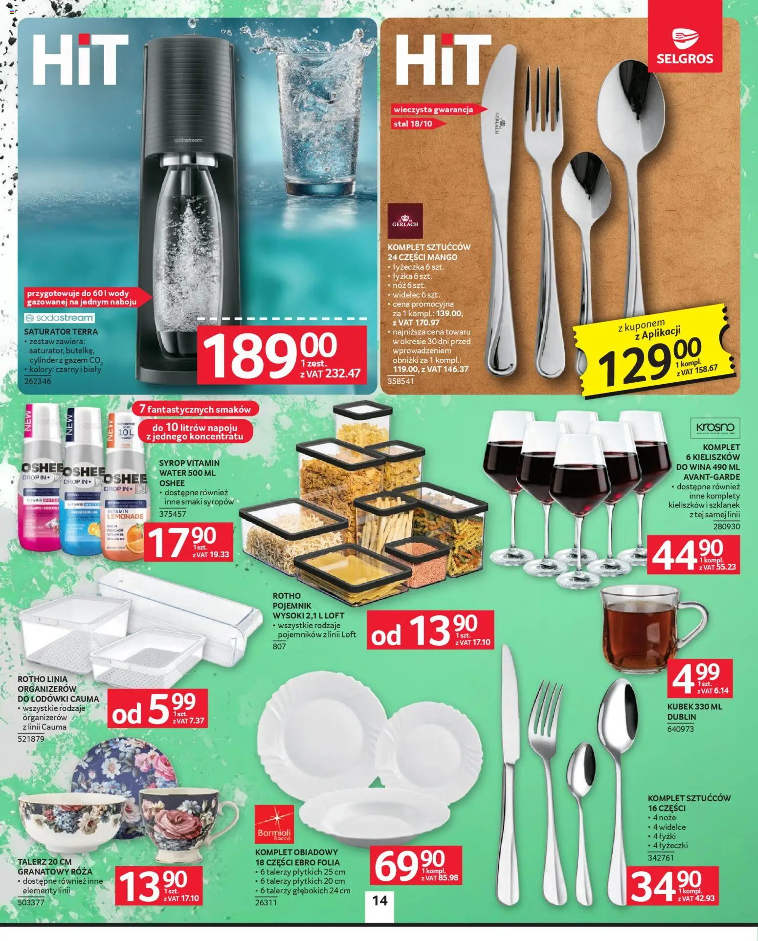 Selgros cash&carry - Oferta Przemysłowa od 09.04.2026 | Strona: 16 | Produkty: Mango, Syrop, Sodastream