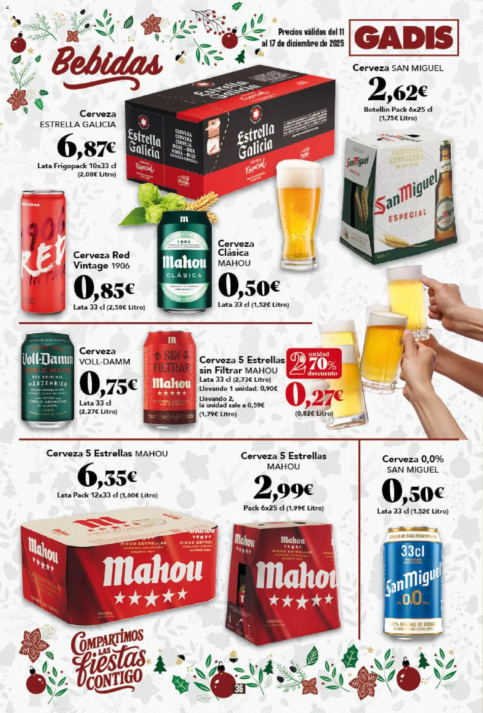 Gadis - folleto │ válido desde el 11.12.2025 | Página: 36 | Productos: Cerveza