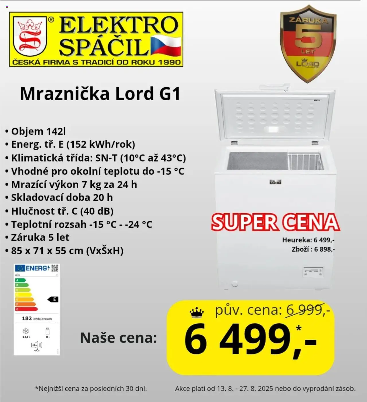 Elektro Spáčil leták - Slevové akce od 13.08.2025 | Strana: 3 | Produkty: Elektro
