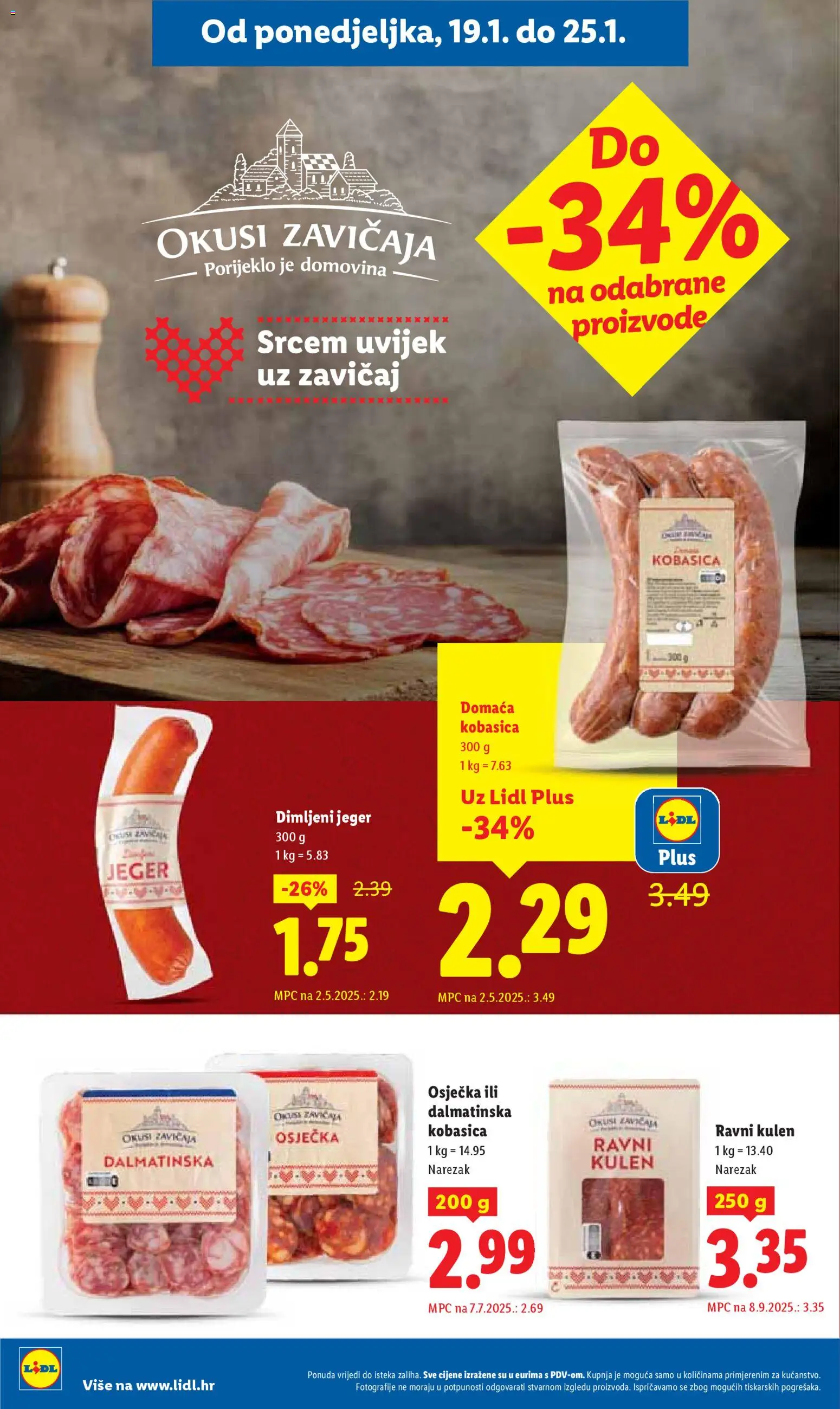 Lidl katalog | vrijedi od 19.01.2026 | Stranica: 8 | Proizvodi: Narezak, Kobasica, Kulen