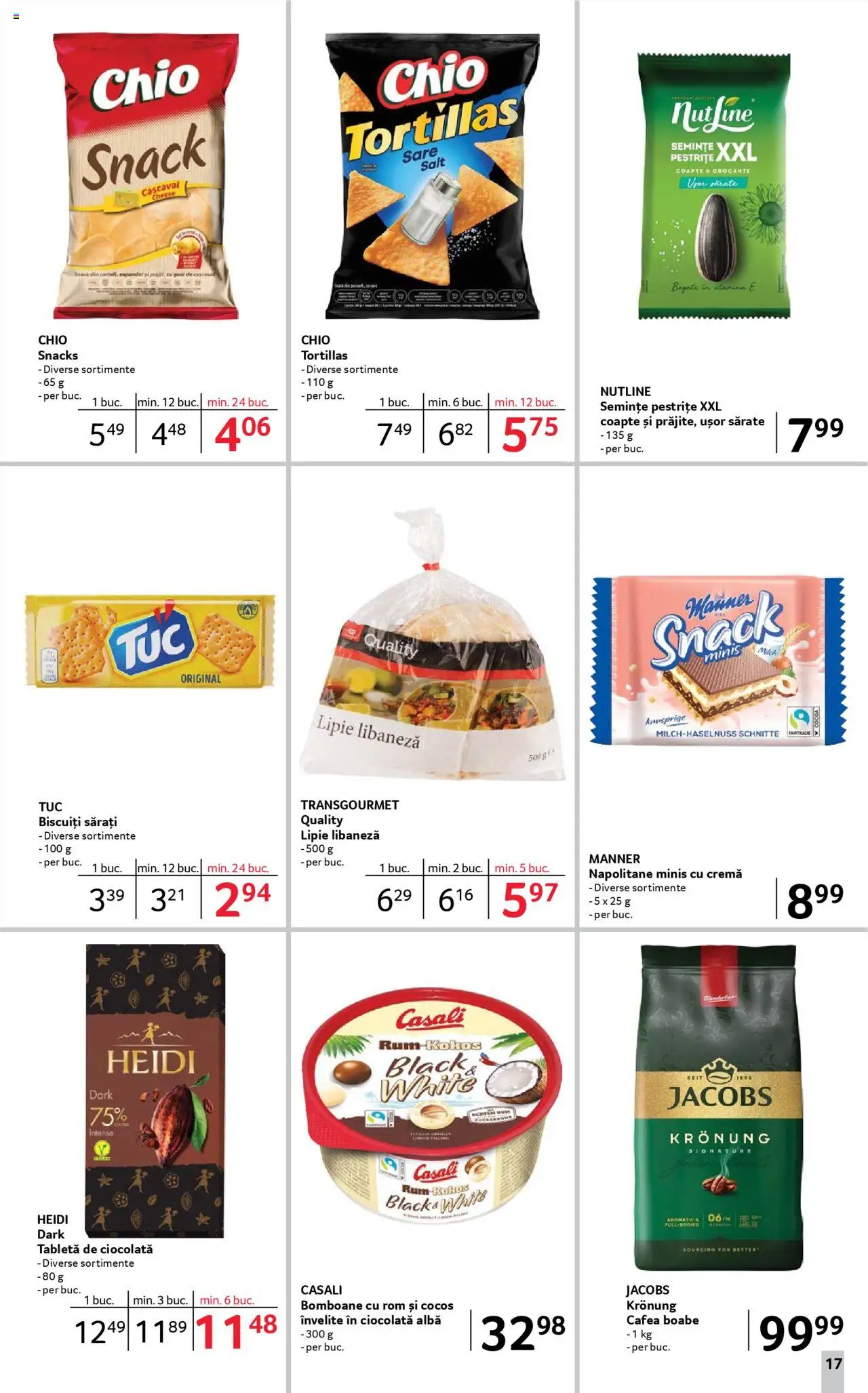 Catalog Selgros - Food – valabil de la 22.08.2025 | Pagină: 17 | Produse: Semințe, Ciocolată, Biscuiți, Sare