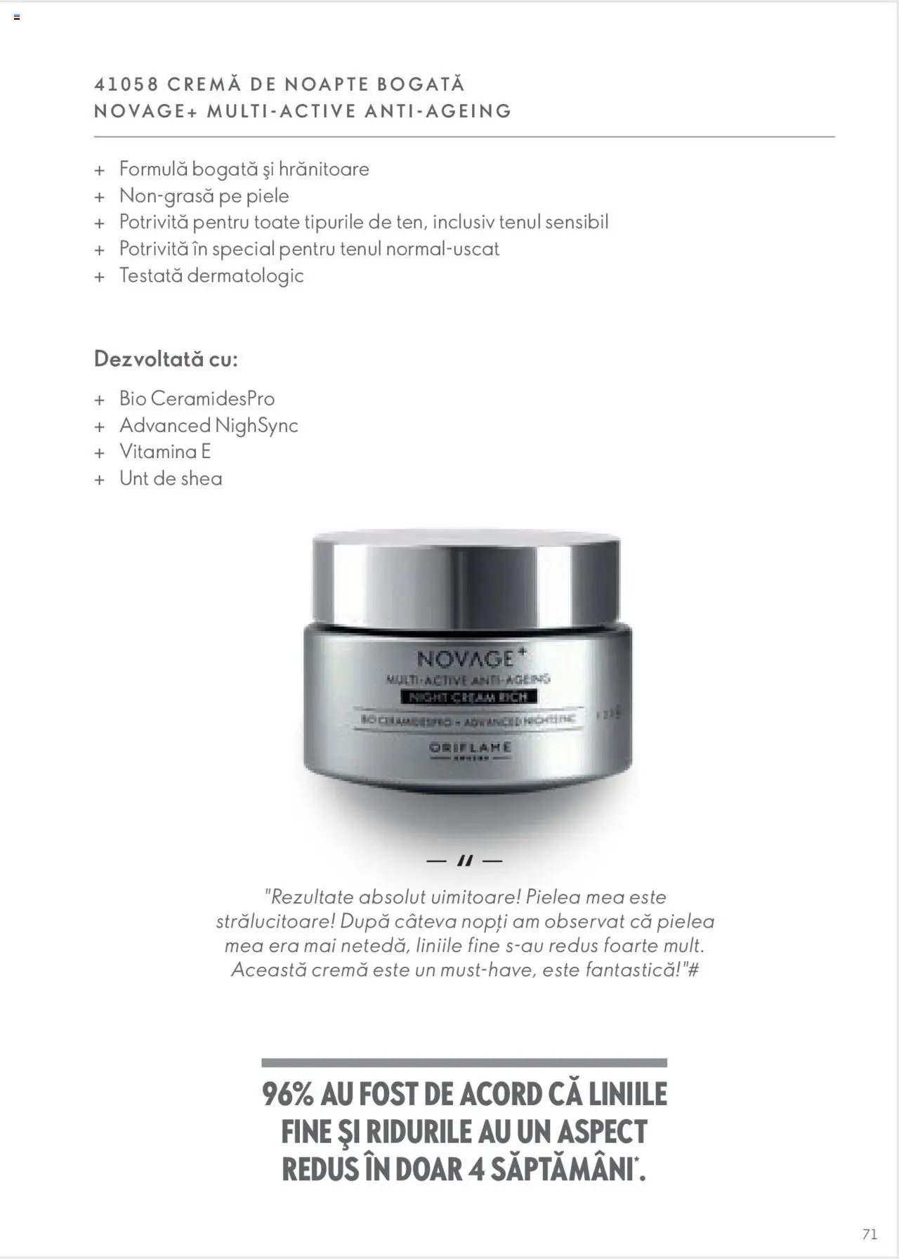 Oriflame catalog - Ghidul NOVAGE+ – valabil de la 01.03.2023 | Pagină: 71