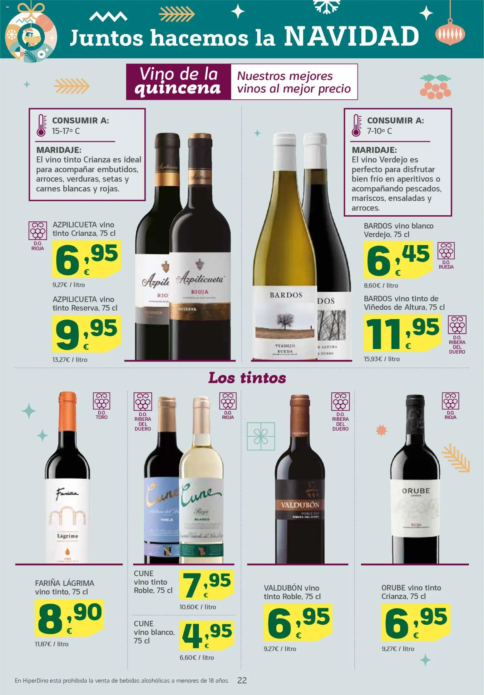 HiperDino folleto │ válido desde el 25.11.2025 | Página: 22 | Productos: Vino