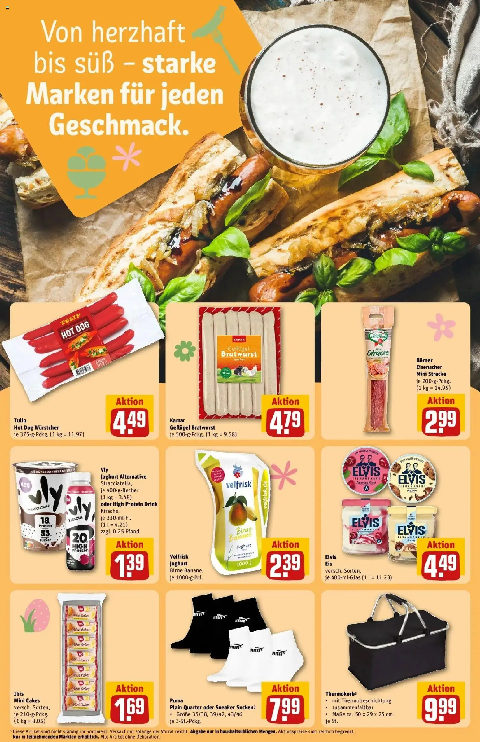 Rewe Prospekt Hamburg	 – gültig ab 30.03.2026 | Seite: 23 | Produkte: Joghurt, Bratwurst, Zucker, Eis