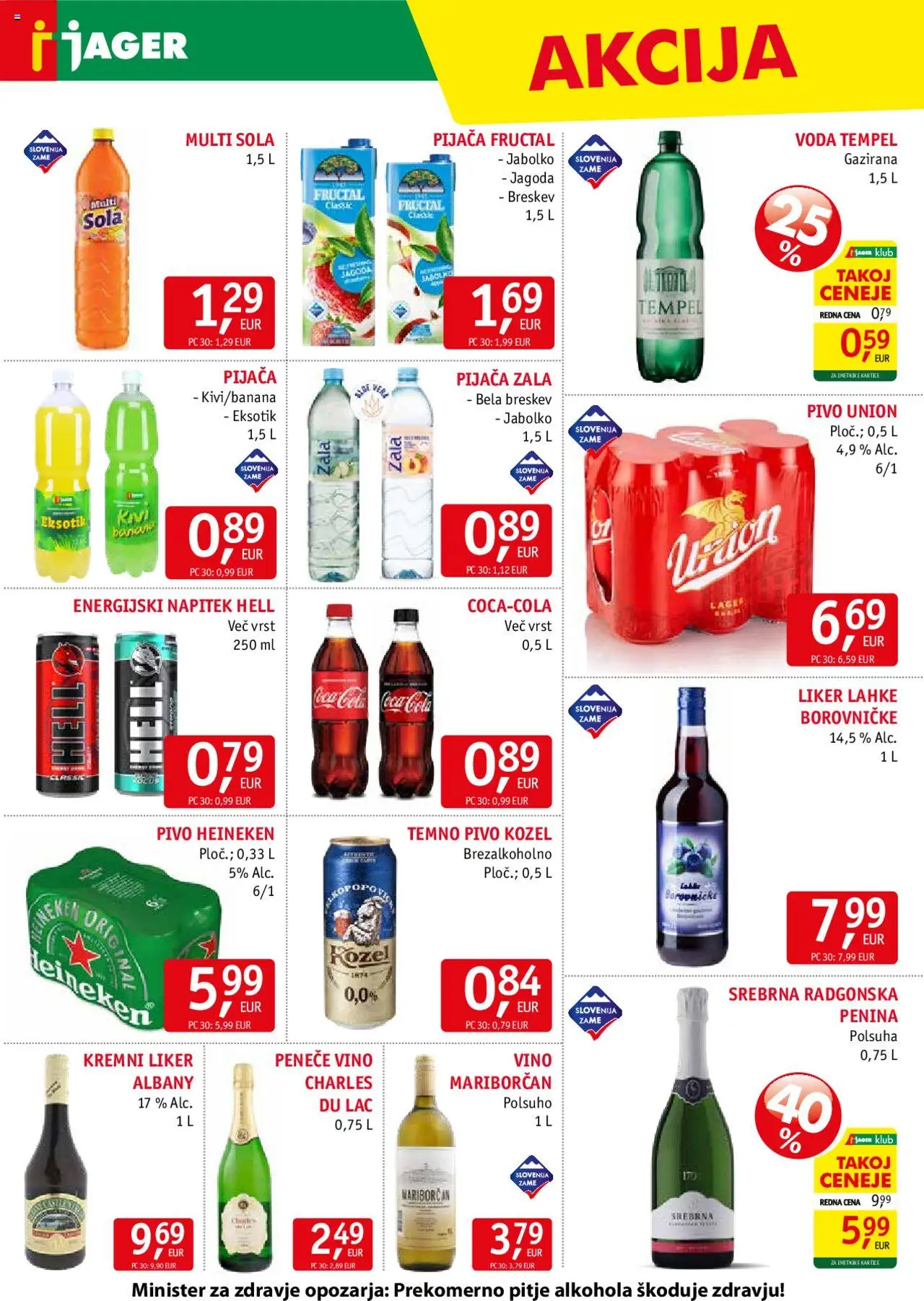 Novi Jager katalog ponudbe – veljaven od 15.10.2025 | Stran: 12 | Izdelki: Falafel, Pivo, Voda, Breskev