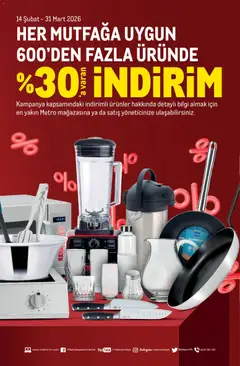 14.02.2026 tarihinden itibaren geçerli olan Metro kataloğu önizlemesi