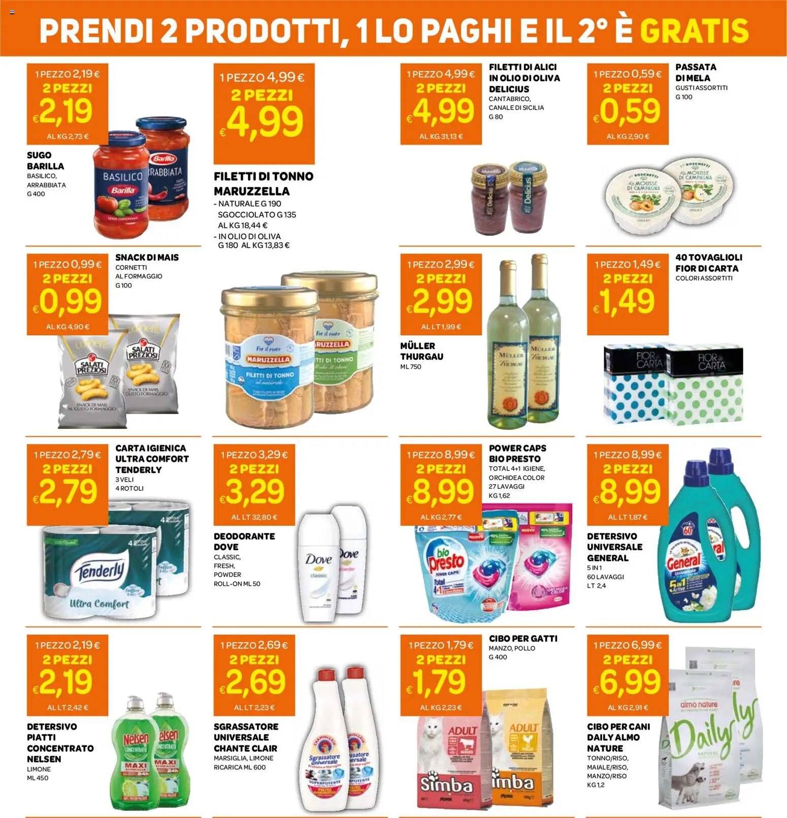 Volantino Ekom del 10.03.2026 | Pagina: 3 | Prodotti: Carta igienica, Sgrassatore, Formaggio, Tonno