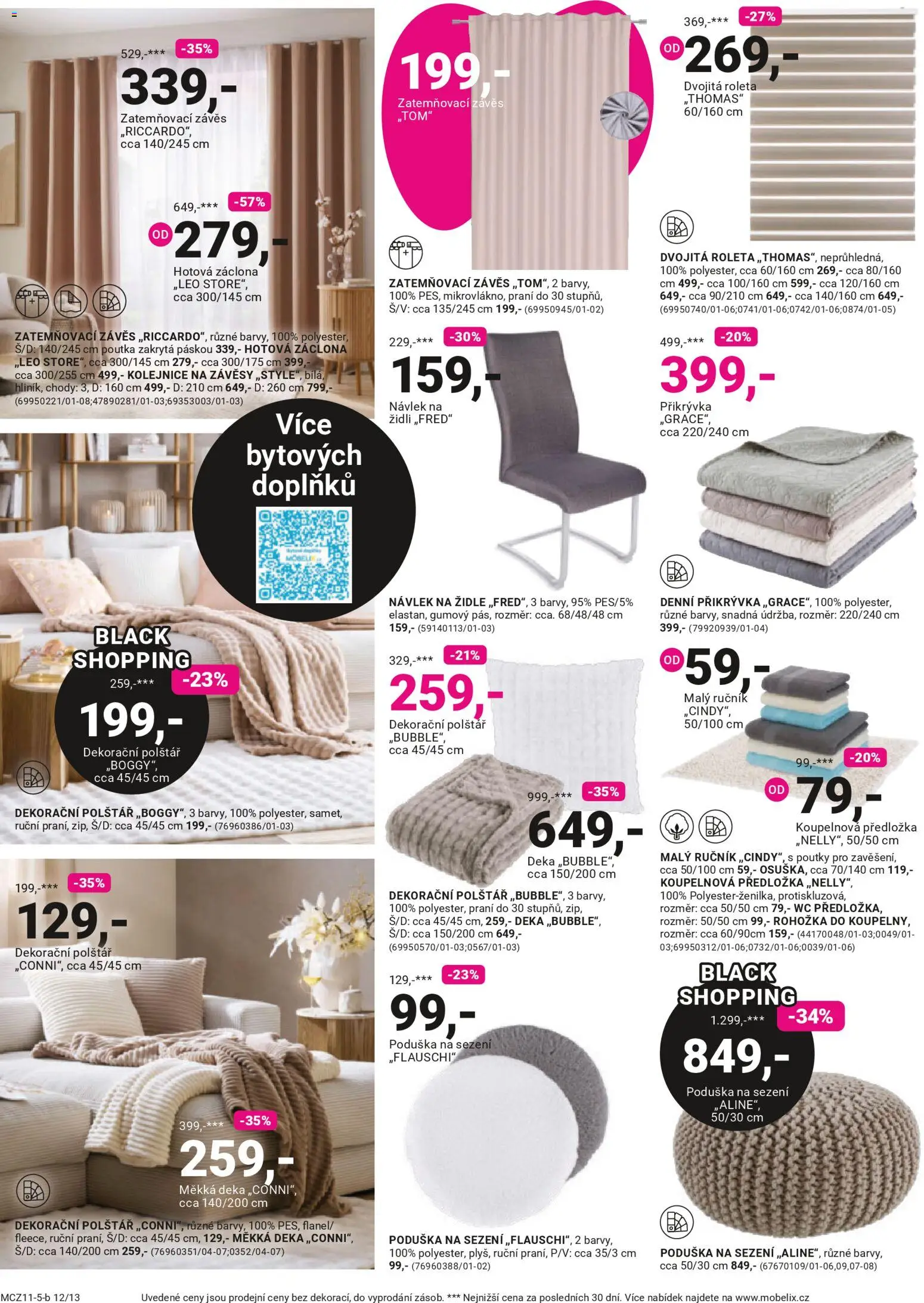 Möbelix Black Friday od 24.11.2025 | Strana: 12 | Produkty: Roleta, Židle, Wc, Závěsy