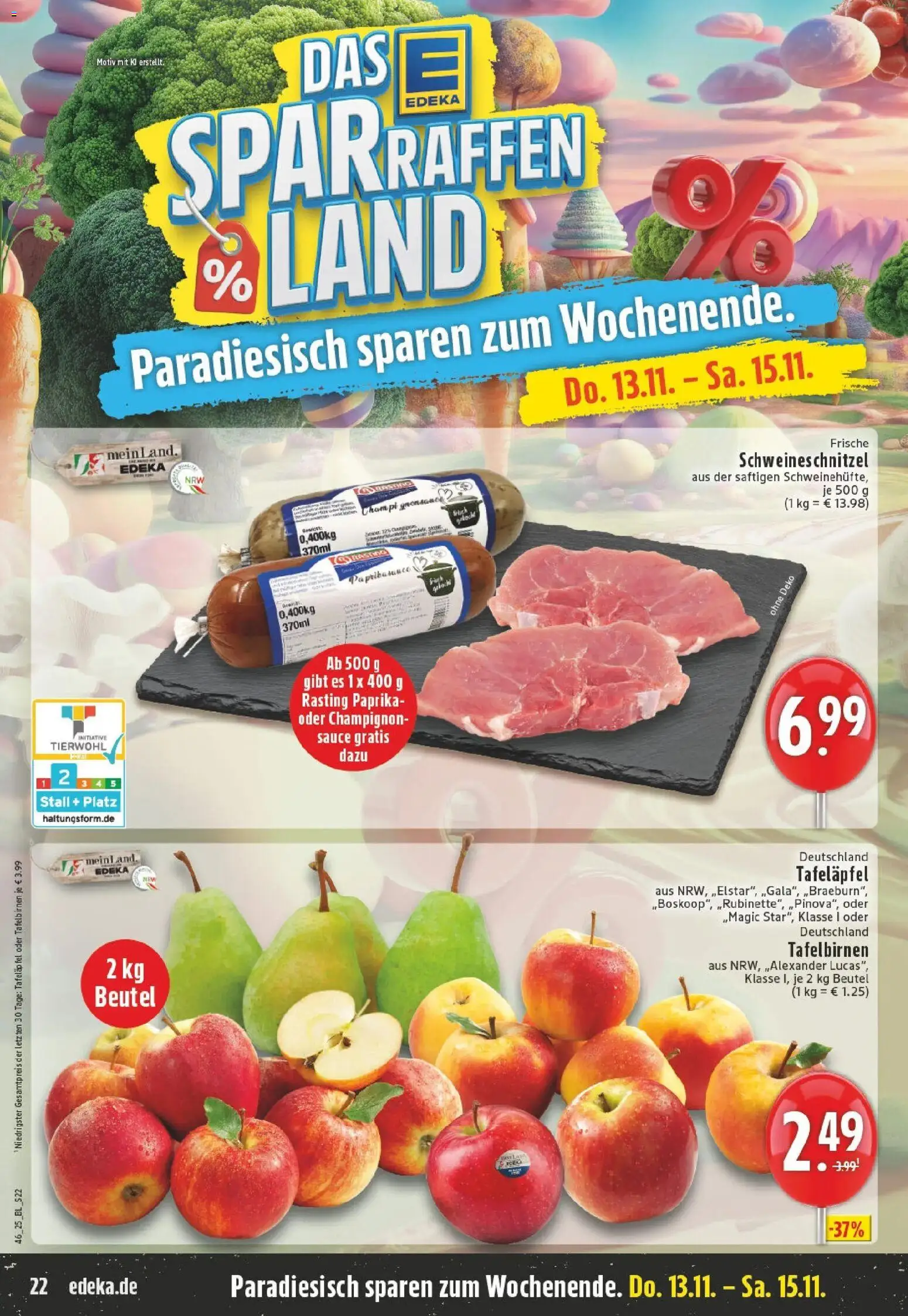 Edeka prospekt Mönchengladbach	 – gültig ab 10.11.2025 | Seite: 22 | Produkte: Paprika
