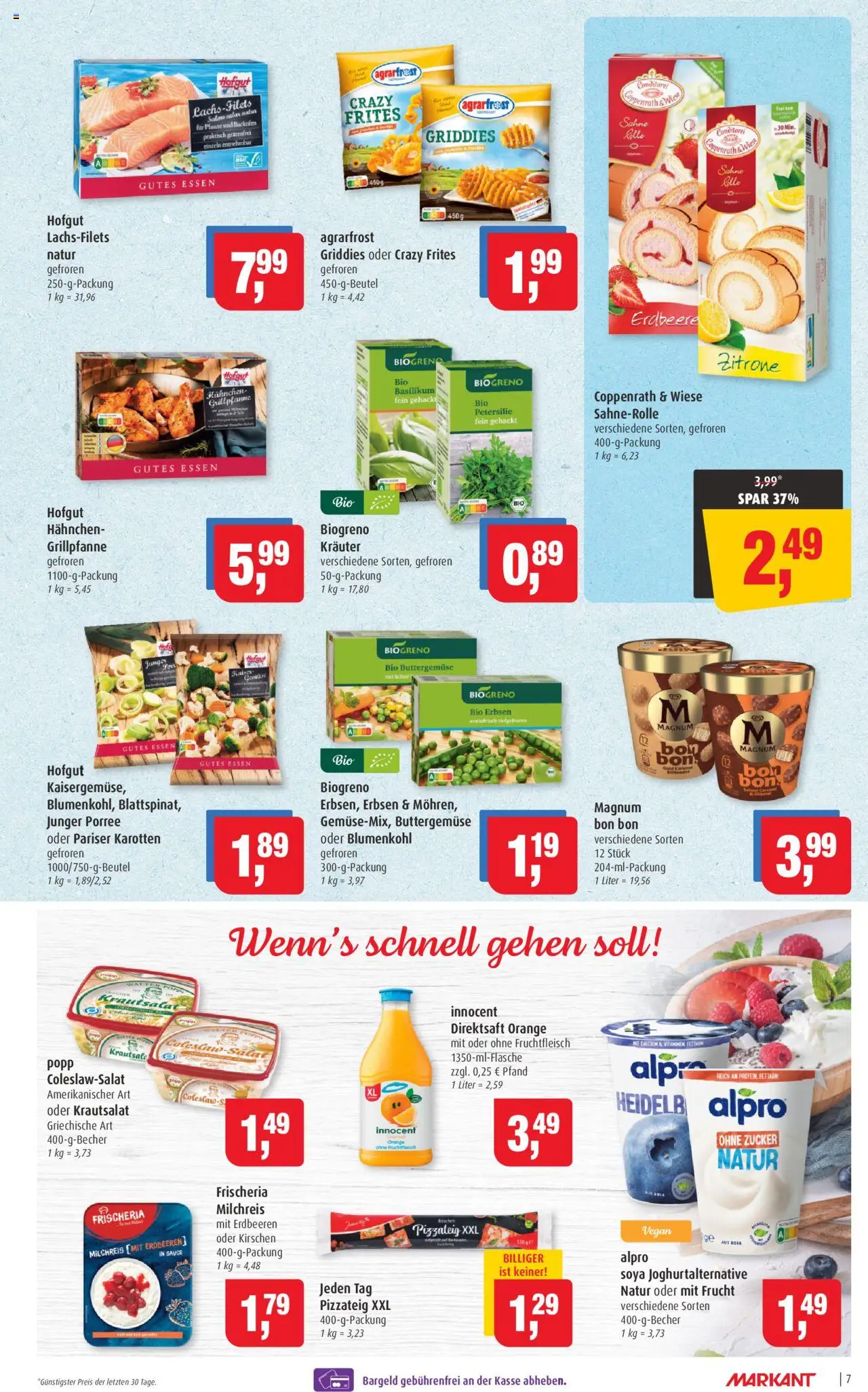 Markant Prospekt 	 - gültig ab dem 25.08.2025 | Seite: 7 | Produkte: Kirschen, Zucker, Zitrone, Blumenkohl