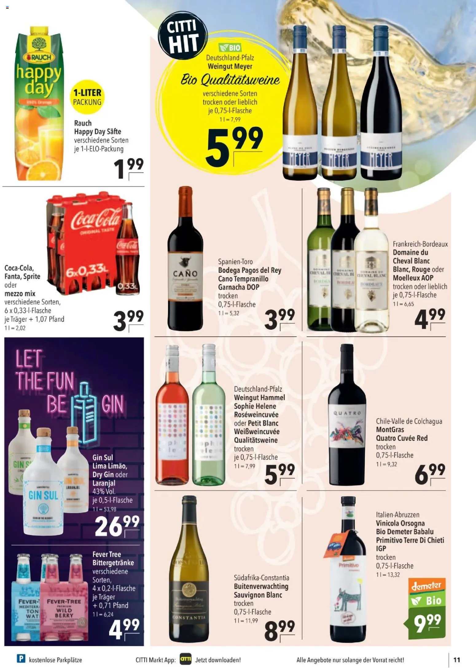 CITTI tilbudsavis – gyldig fra 04.03.2026 | Side: 11 | Produkter: Coca Cola, Gin, Cola