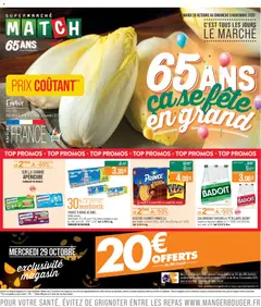 Match Supermarché - Prévisualisation de Match Supermarché - 65 ANS ça se fête en grand valide à partir de 28.10.2025