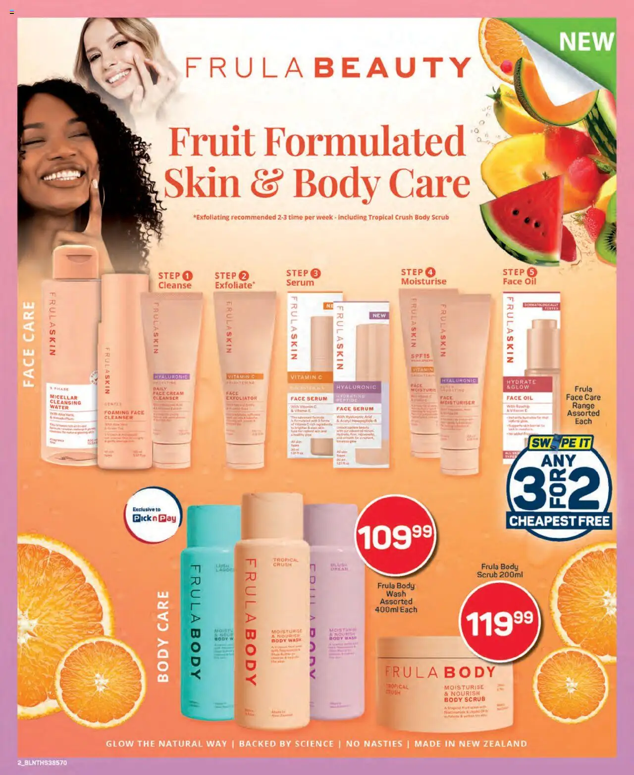 New Pick n Pay catalogue – valid from 25.09.2025 | Page: 2 | Products: Brush, Water, Fruit, Scrub