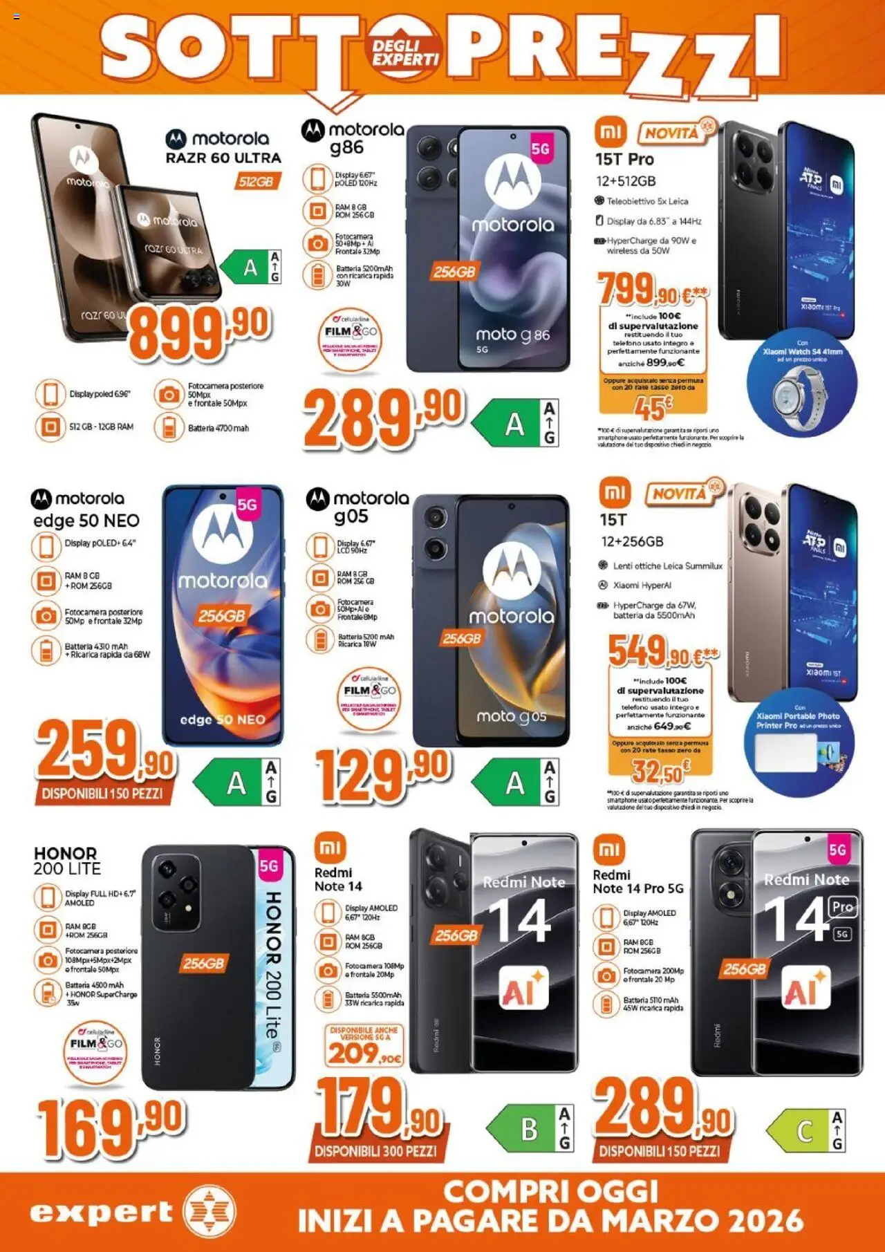 Volantino Expert del 02.10.2025 | Pagina: 4 | Prodotti: Xiaomi, Smartphone, Tablet, Batteria