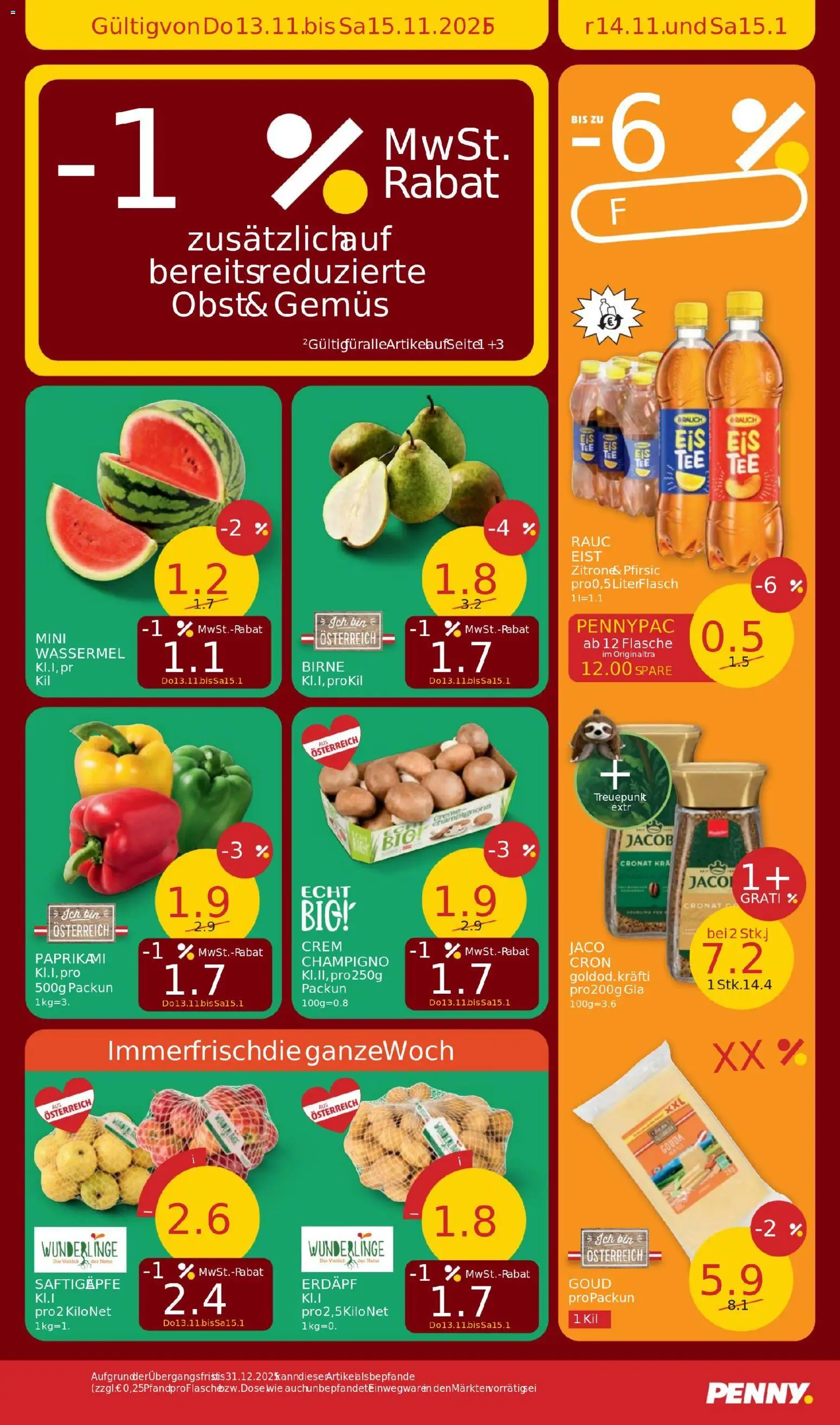 Penny Markt Flugblatt gültig ab 13.11.2025 | Seite: 3 | Produkte: Birne