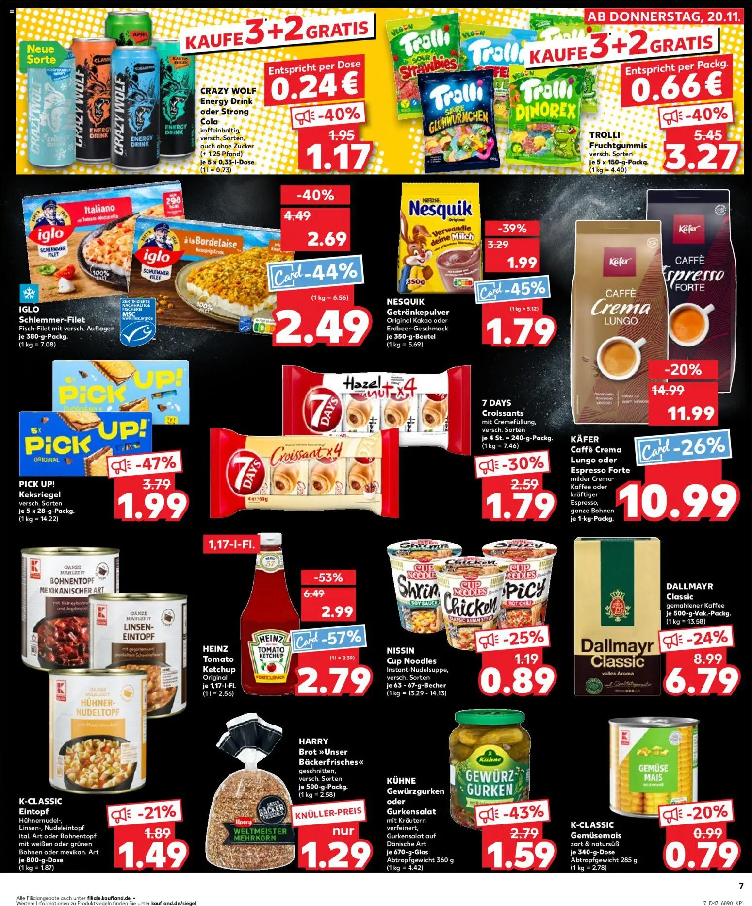 Kaufland prospekt Bremen	 – gültig ab 23.11.2025 | Seite: 7 | Produkte: Nesquik, Äpfel, Gemüse, Zucker