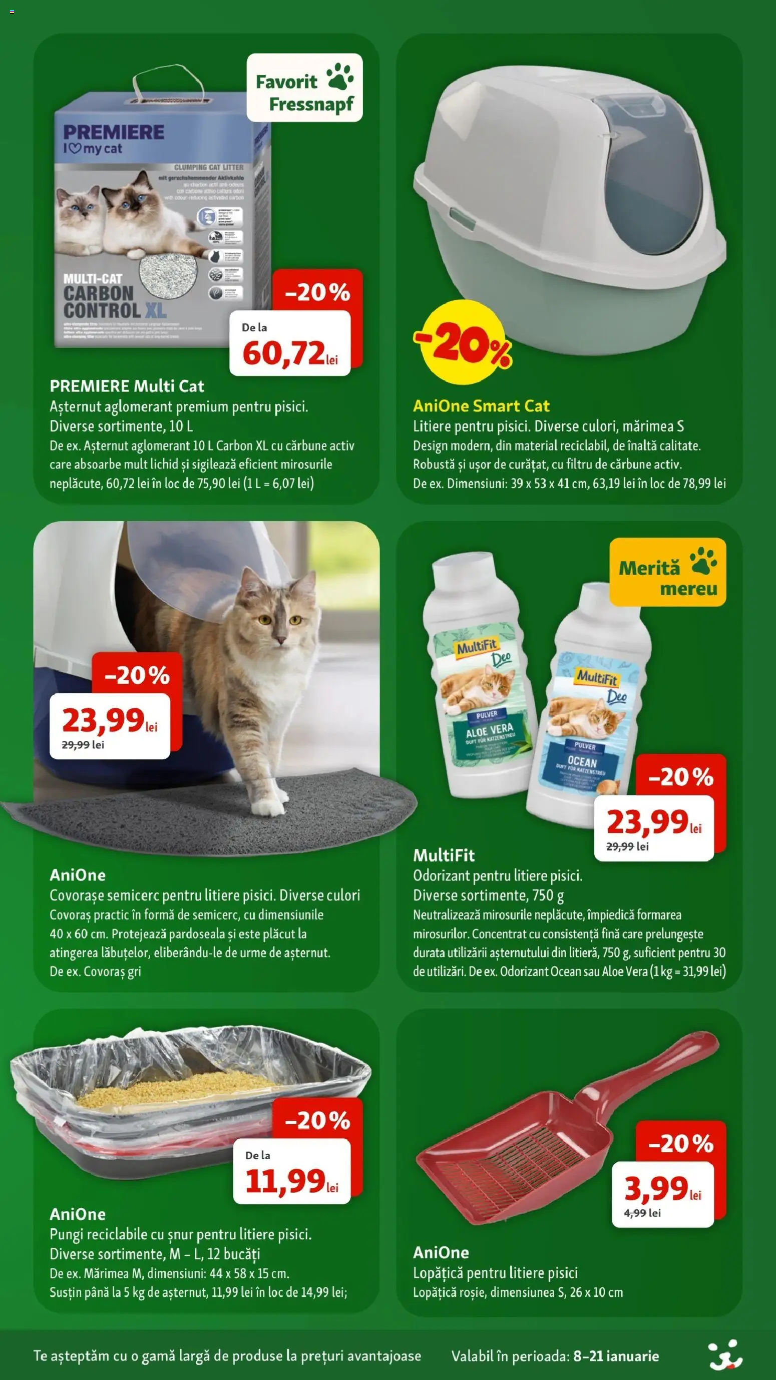 Noul catalog Fressnapf – valabil de la 08.01.2026 | Pagină: 16 | Produse: Aloe vera, Pardoseală