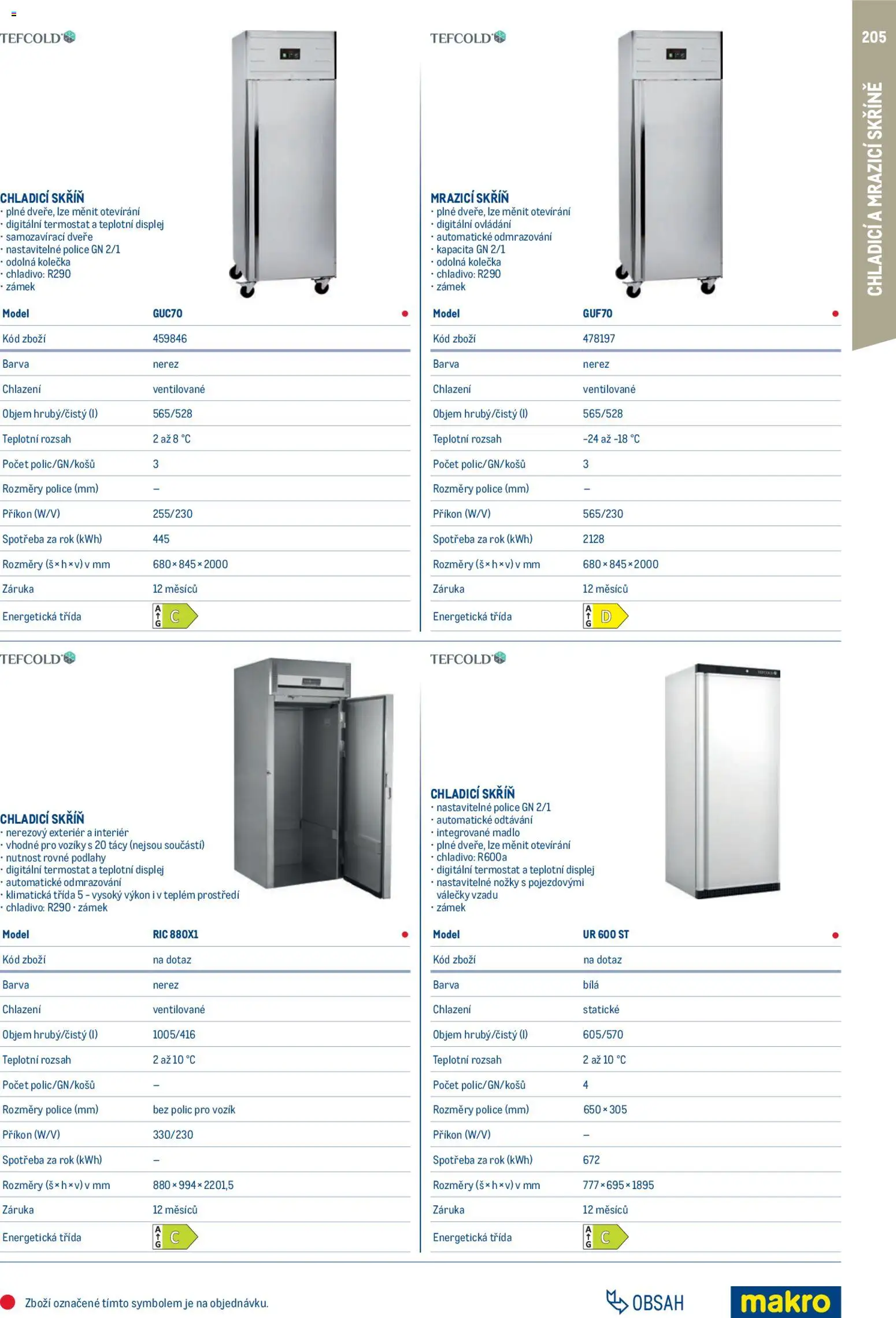 Makro leták - Gastro vybavení a zařízení od 01.02.2026 | Strana: 205 | Produkty: Madlo, Skříně, Police, Skříň