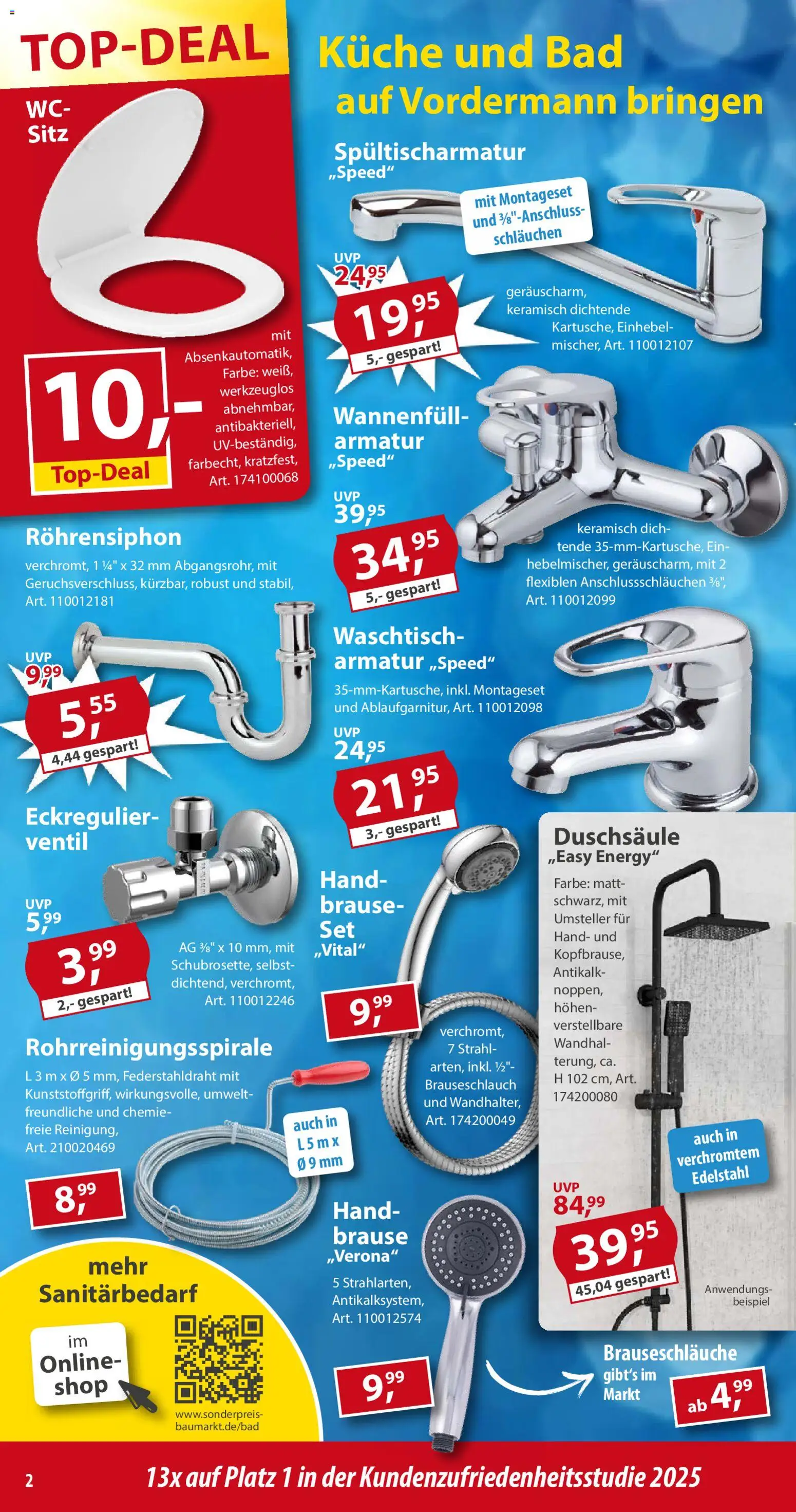 Sonderpreis Baumarkt Prospekt 	 – gültig ab 17.01.2026 | Seite: 2 | Produkte: Energy, Bad, Armatur, Waschtisch