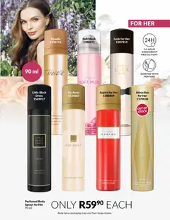 Avon specials catalogue – valid from 01.12.2025 | Page: 97 | Products: Body spray, Perfume, Stock, Deodorant