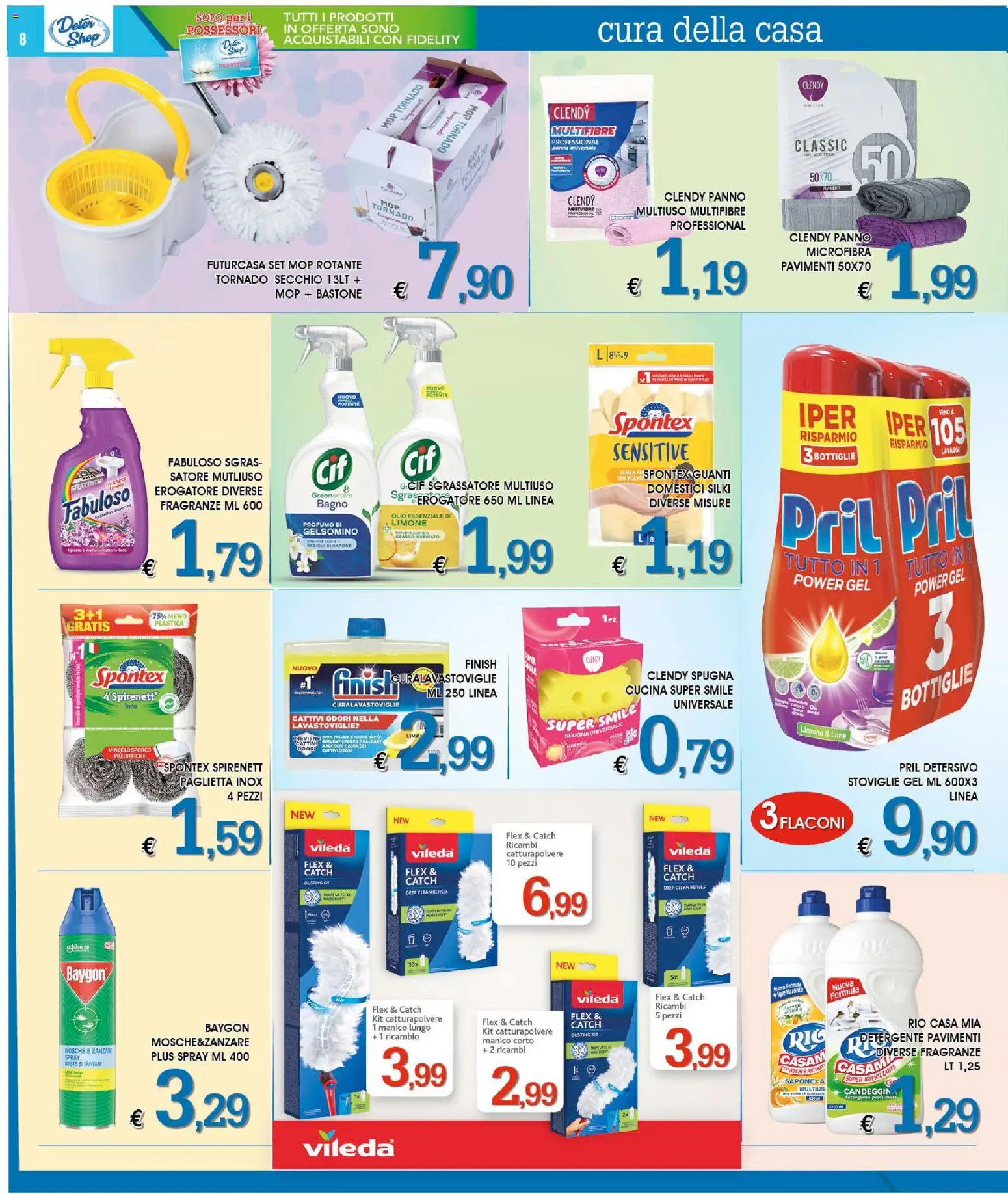 Volantino Deter Shop del 01.04.2026 | Pagina: 8 | Prodotti: Sapone, Guanti, Lime, Bagno