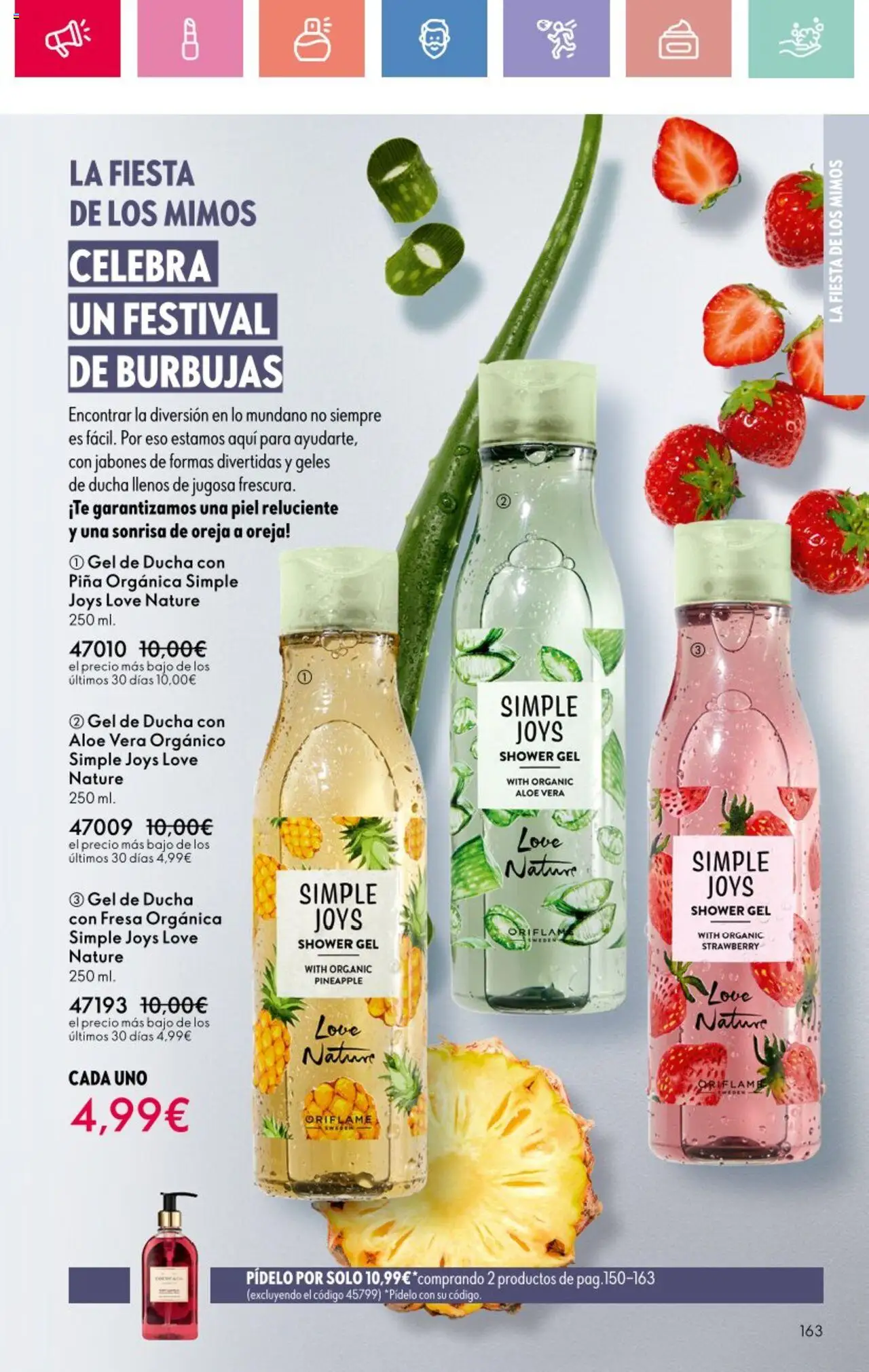 Oriflame - Catálogo Campaña 11 │ válido desde el 03.08.2025 | Página: 163 | Productos: Gel de ducha, Piña, Ducha