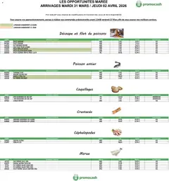 Promocash - Prévisualisation de Promocash Opportunités Marée valide à partir de 31.03.2026