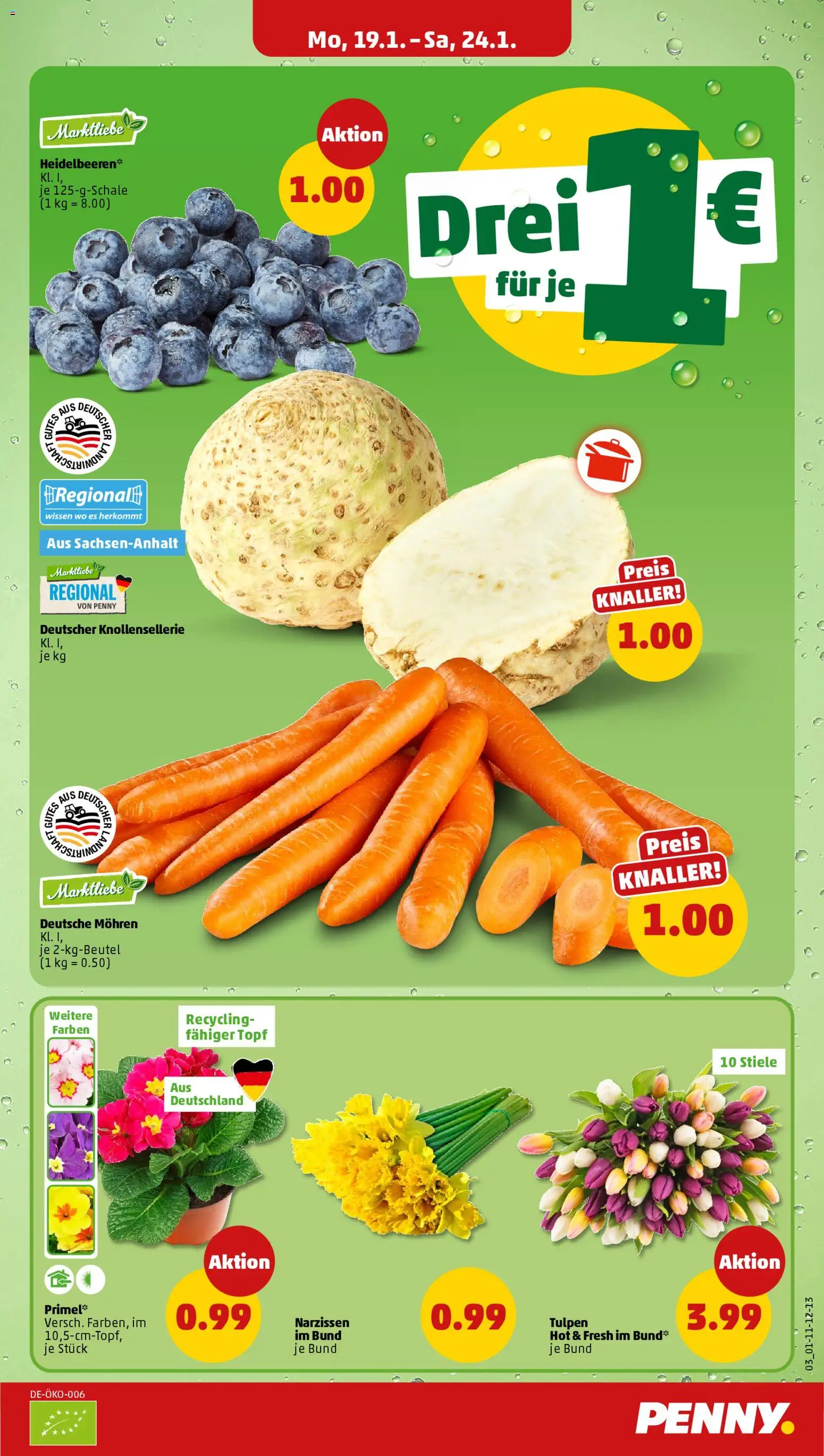 Penny Prospekt 	 – gültig ab 19.01.2026 | Seite: 5 | Produkte: Mohren, Heidelbeeren