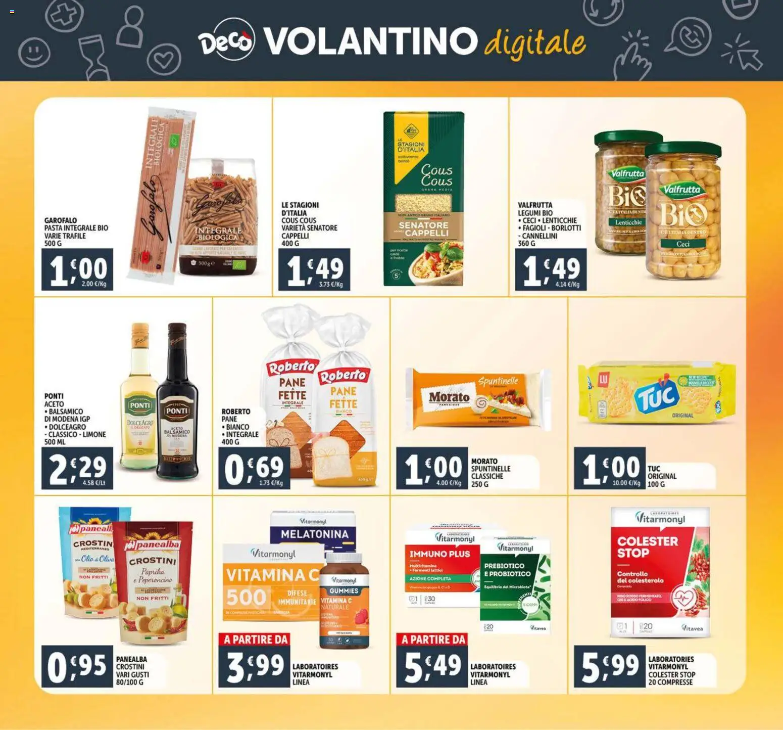 Volantino Decò del 28.10.2025 | Pagina: 30 | Prodotti: Ceci, Fagioli, Cous cous, Aceto