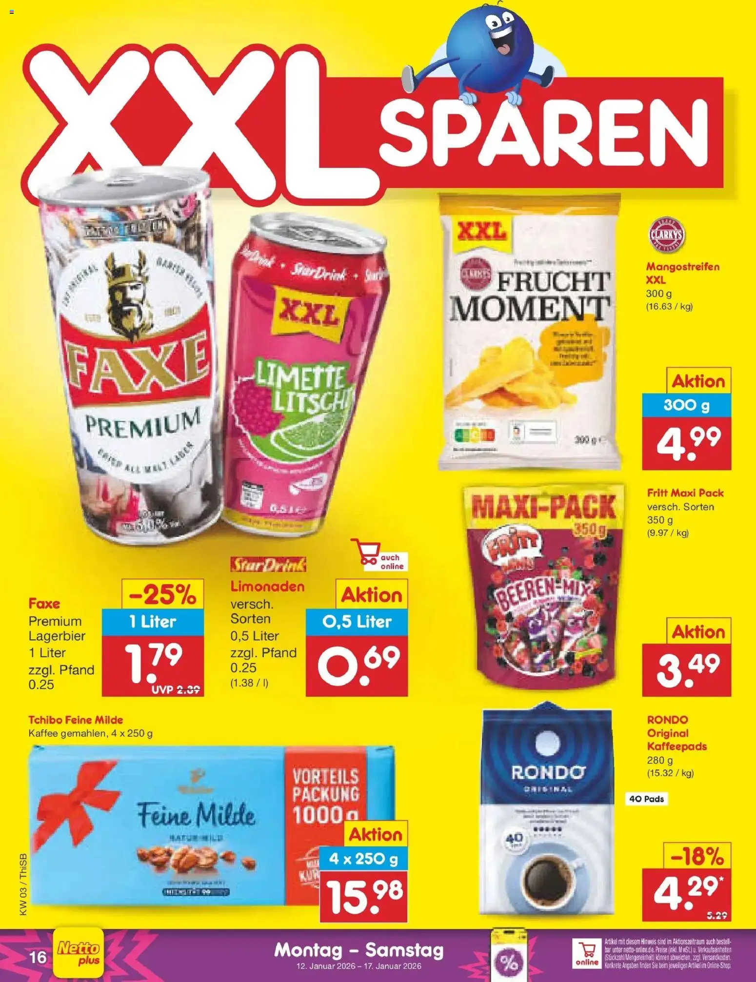 Netto Marken-Discount prospekt Pirna	 – gültig ab 12.01.2026 | Seite: 16 | Produkte: Kaffeepads, Kaffee, Limette