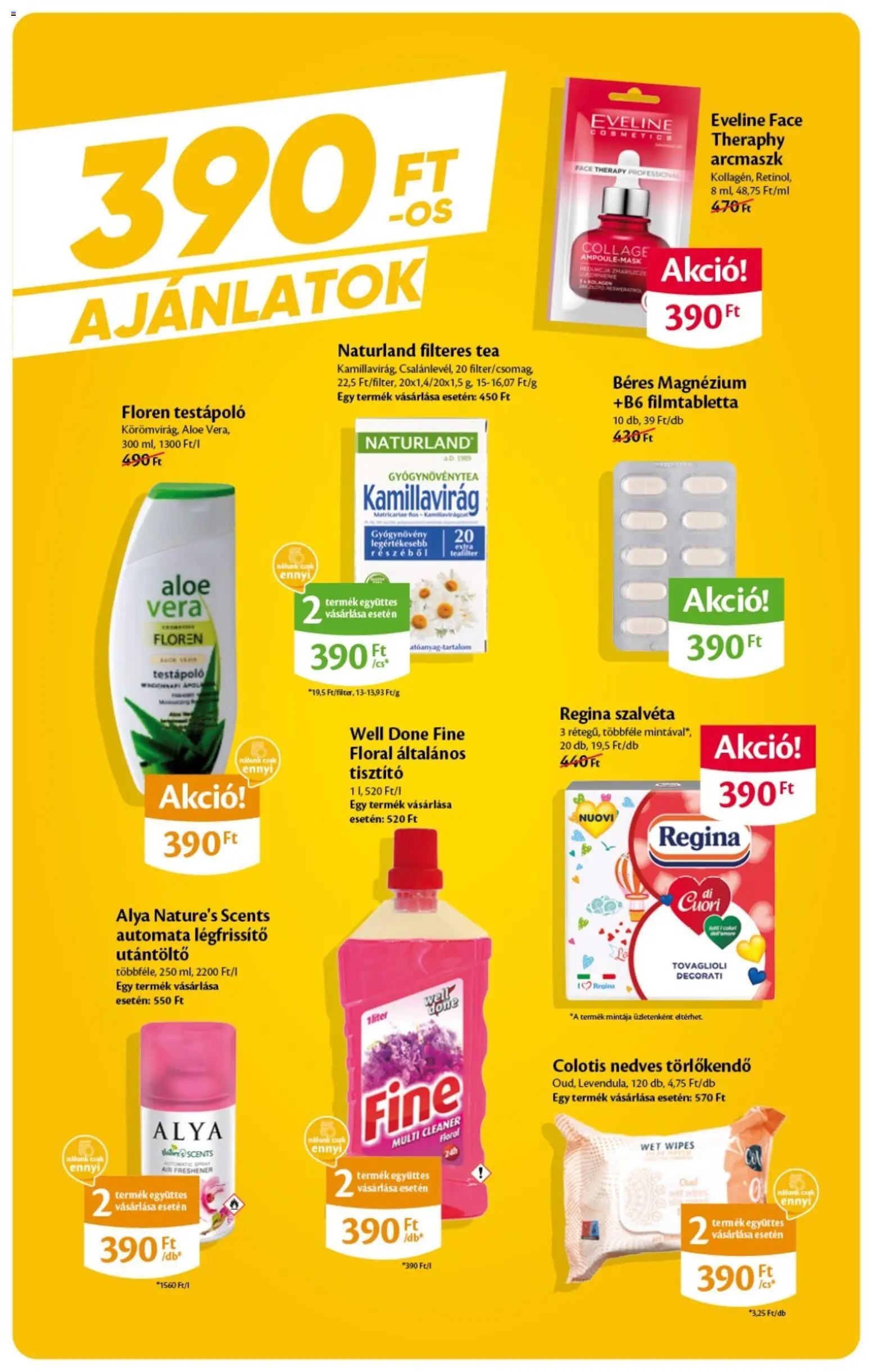 EcoFamily akciós ujság - amely érvényes a következő dátumtól: 05.02.2026 | Oldal: 5 | Termékek: Törlőkendő, Légfrissítő, Testápoló, Tea