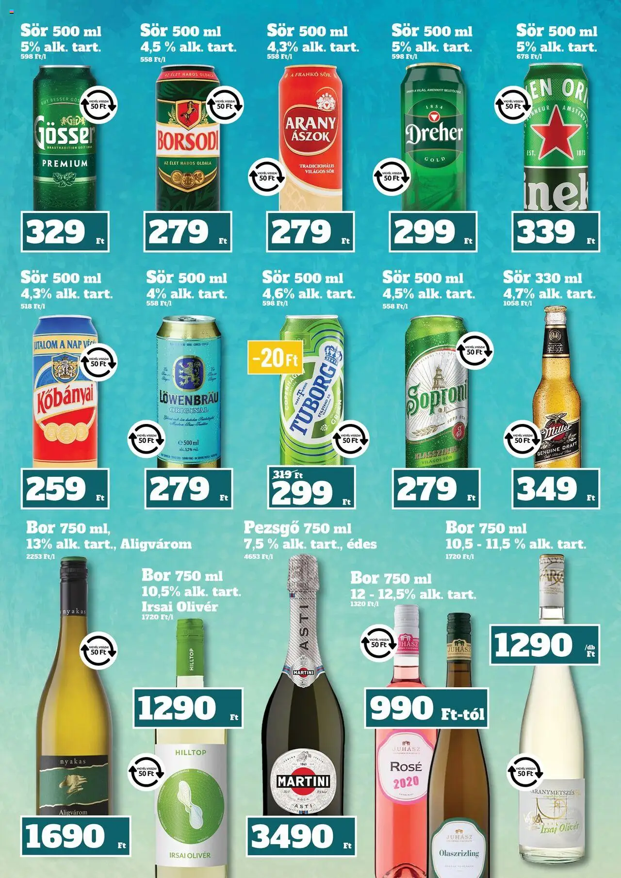 Family Diszkont akciós ujság - amely érvényes a következő dátumtól: 09.10.2025 | Oldal: 22 | Termékek: Pezsgő, Bor, Sör, Só