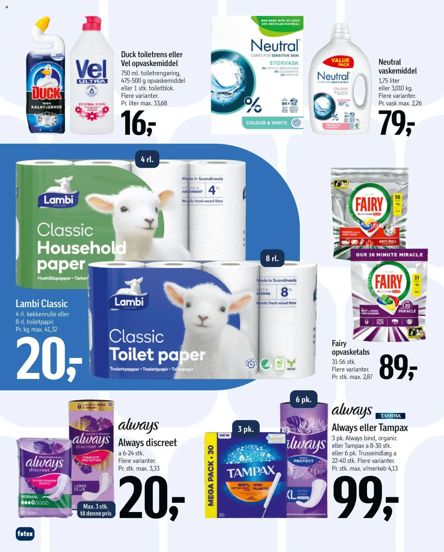 Føtex tilbudsavis – gyldig fra 17.04.2026 | Side: 37 | Produkter: Opvaskemiddel, Toilet