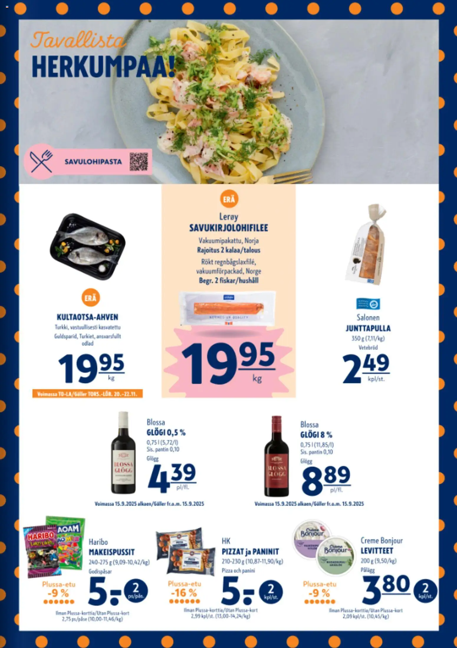 K-Supermarket tarjoukset – voimassa 20.11.2025 alkaen | Sivu: 3 | Tuotteet: Makeispussit, Pizza