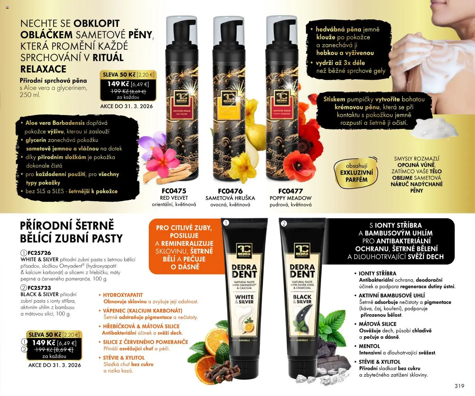 Nové Dedra akcie – leták je platný od 01.03.2026 | Strana: 19 | Produkty: Parfém