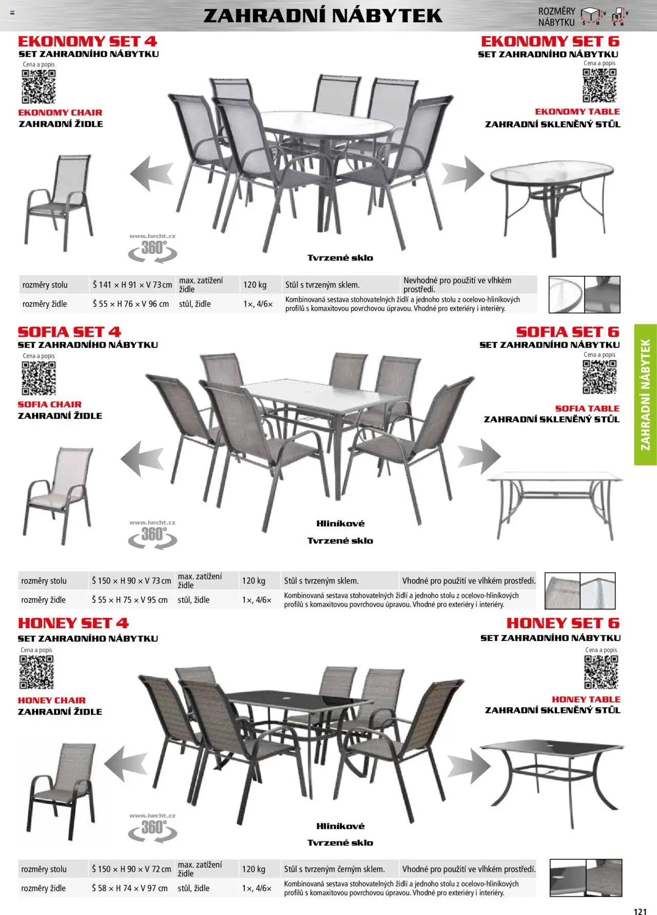 Hecht katalog - Podzim - zima 2025 od 01.09.2025 | Strana: 121 | Produkty: Nábytek, Stůl, Zahradní nábytek, Zahradní židle