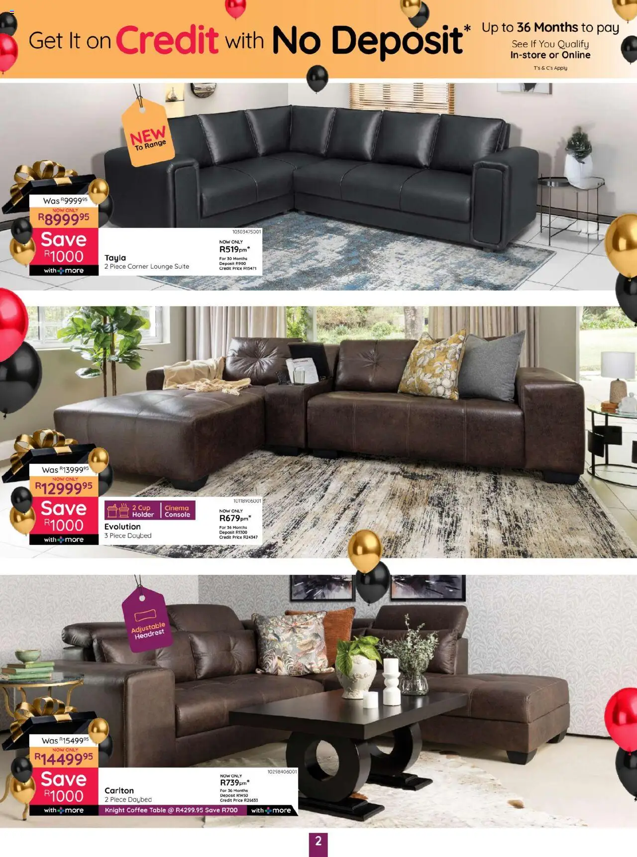 Bradlows Specials │ valid from 19.06.2025 | Page: 2 | Products: Coffee table, Table, Lounge suite, Coffee
