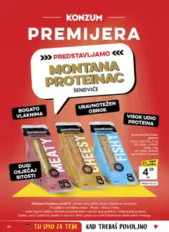 Katalog Konzum - Pregled kataloga iz trgovine Konzum, vrijedi od 25.02.2026 | Stranica: 28 | Proizvodi: Kruh, Humus
