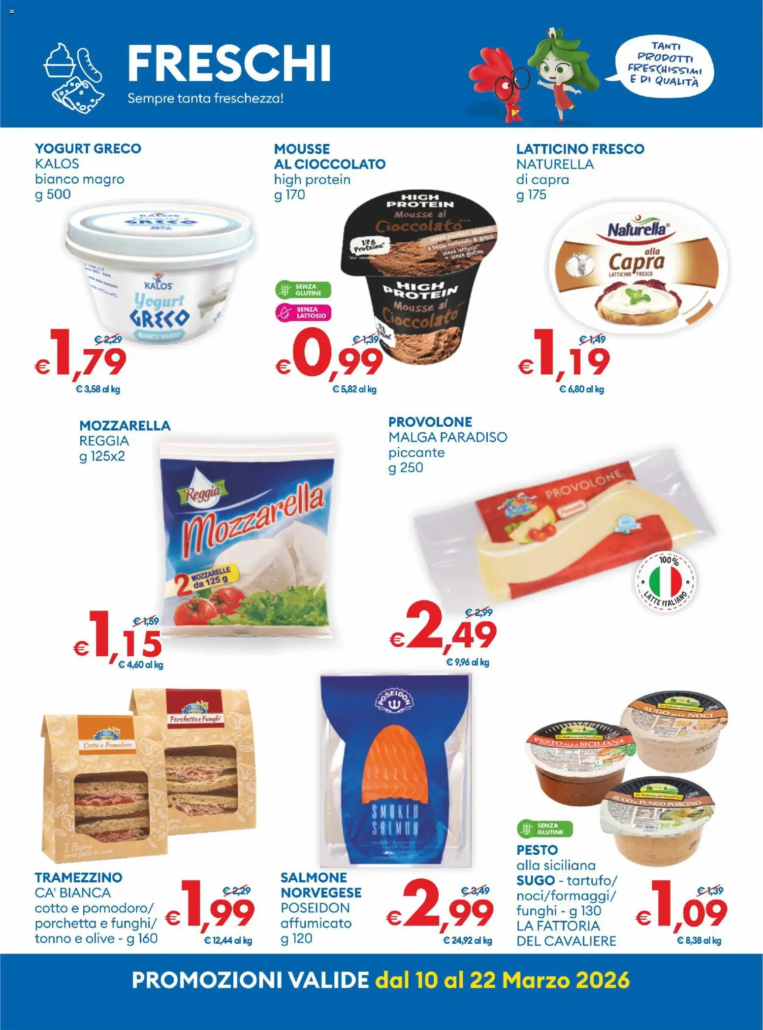 Volantino MD Discount del 10.03.2026 | Pagina: 4 | Prodotti: Provolone, Olive, Pesto, Tonno