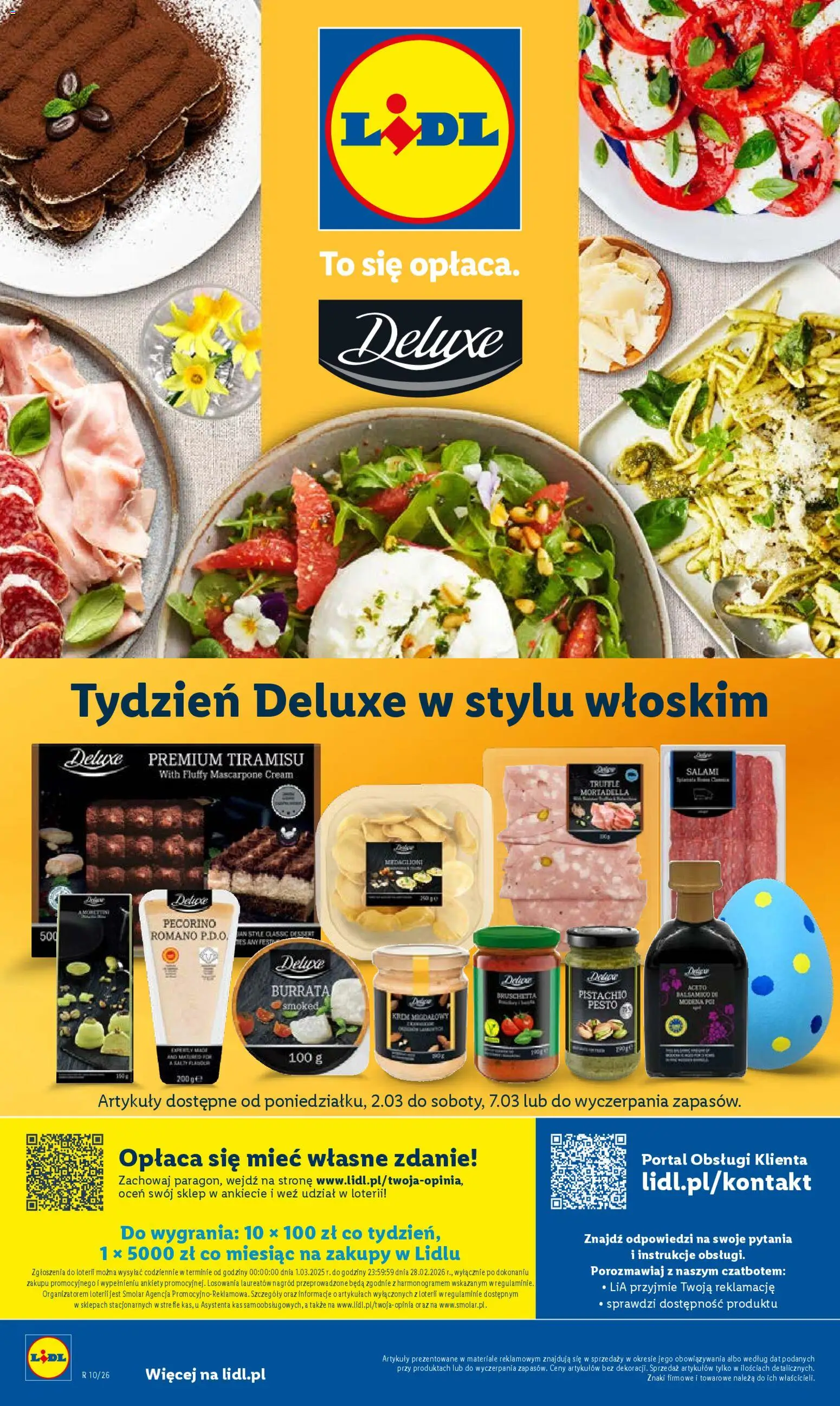 Lidl Katalog od 02.03.2026 | Strona: 54 | Produkty: Pecorino, Tiramisu, Mascarpone, Krem