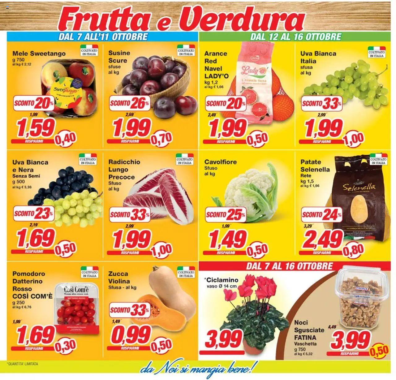 Volantino Prix del 07.10.2025 | Pagina: 7 | Prodotti: Mele, Noci, Uva, Susine