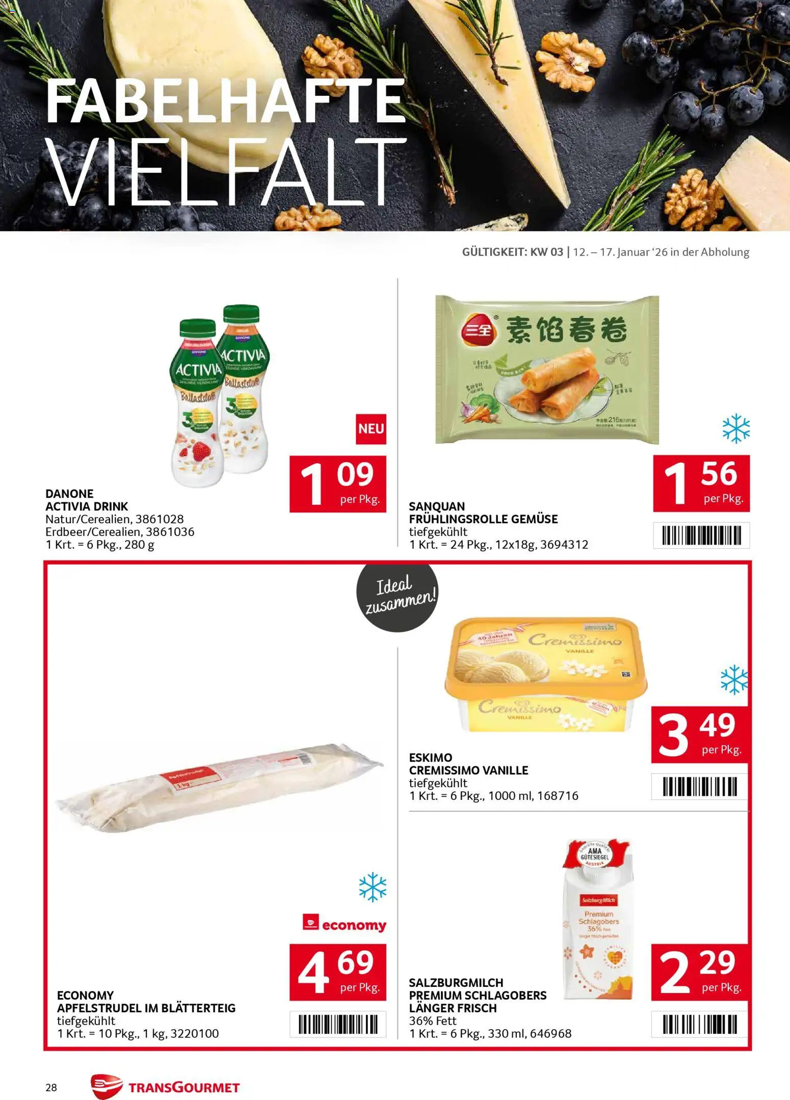 Transgourmet Flugblatt gültig ab 12.01.2026 | Seite: 25 | Produkte: Gemüse