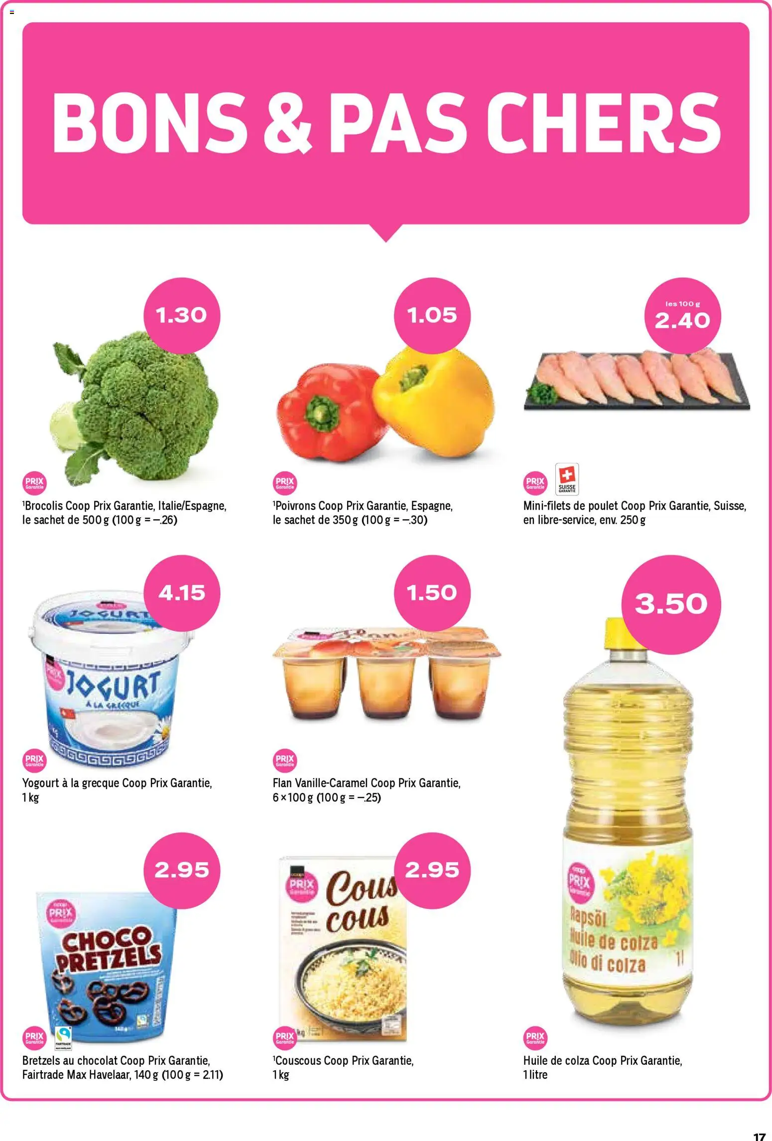 Coop - Les actions de la semaine – gültig ab 26.02.2026 | Seite: 17 | Produkte: Rapsöl, Pudding