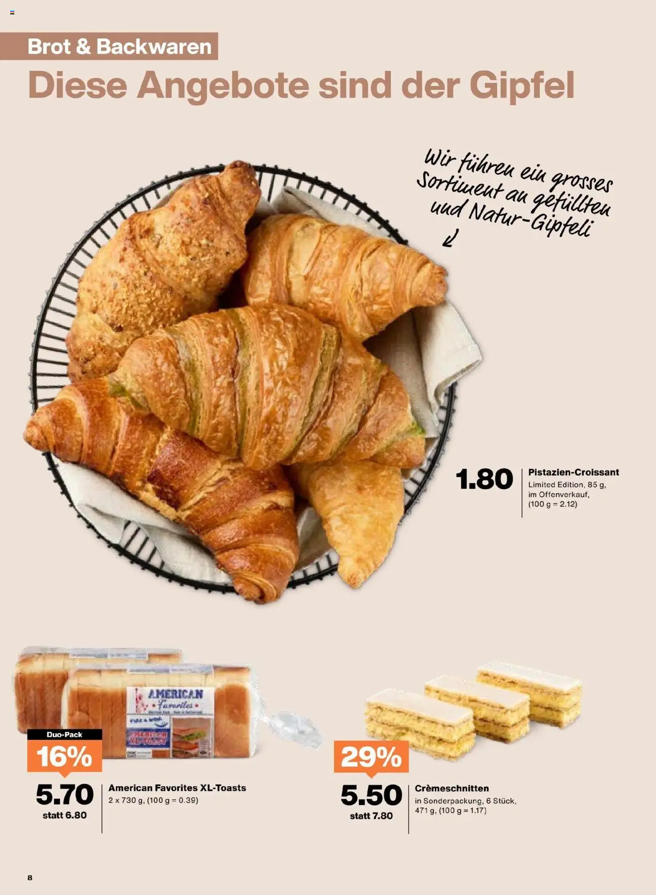 Migros Aktionen – gültig ab 23.09.2025 | Seite: 8 | Produkte: Brot