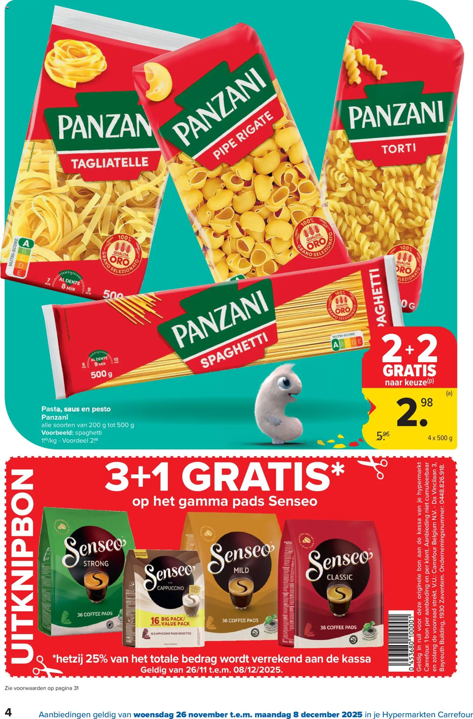 {H1} | Pagina: 4 | Producten: Saus, Pads, Cappuccino