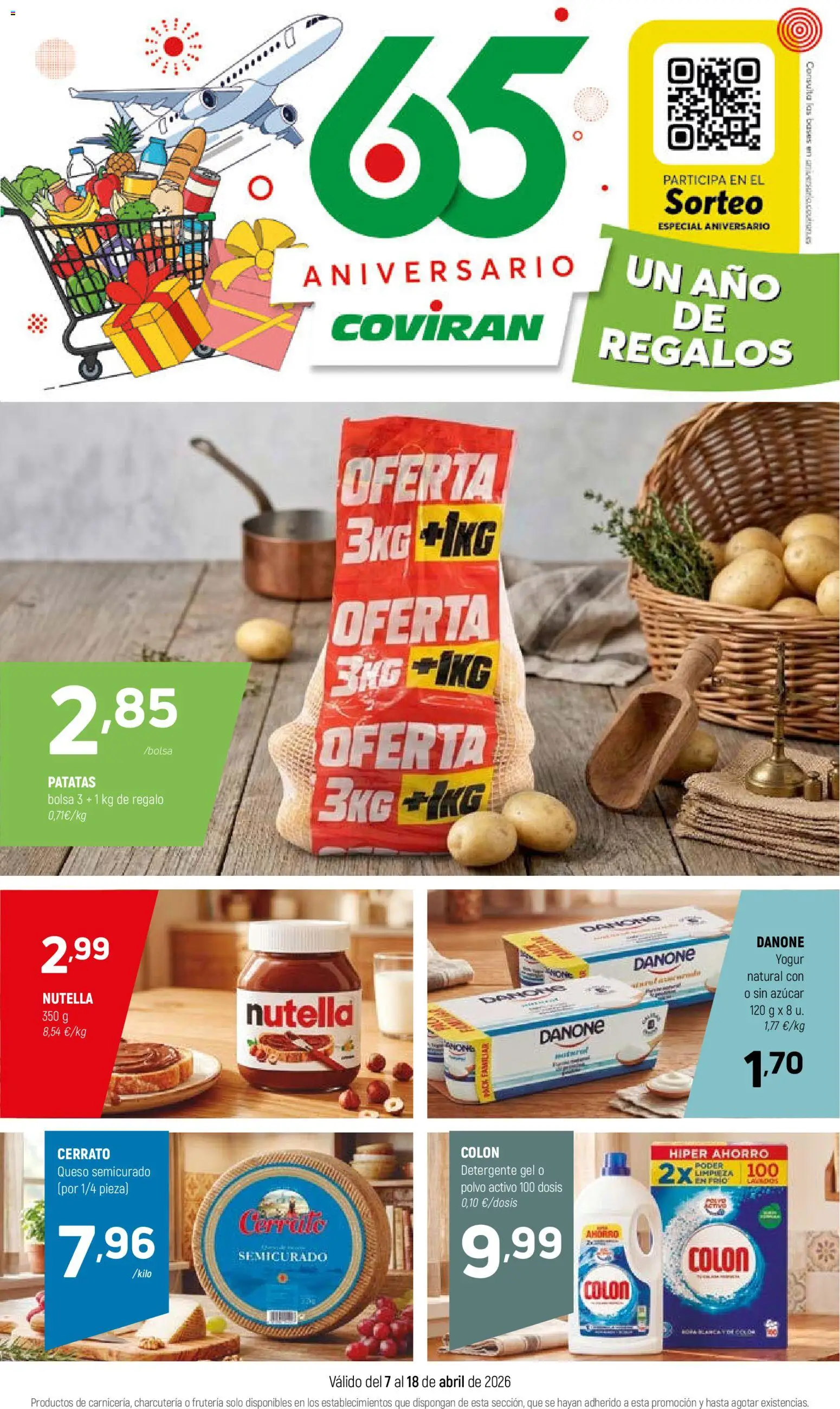 Coviran - Galicia │ válido desde el 07.04.2026 | Página: 1 | Productos: Polvo, Detergente, Queso, Bolsa