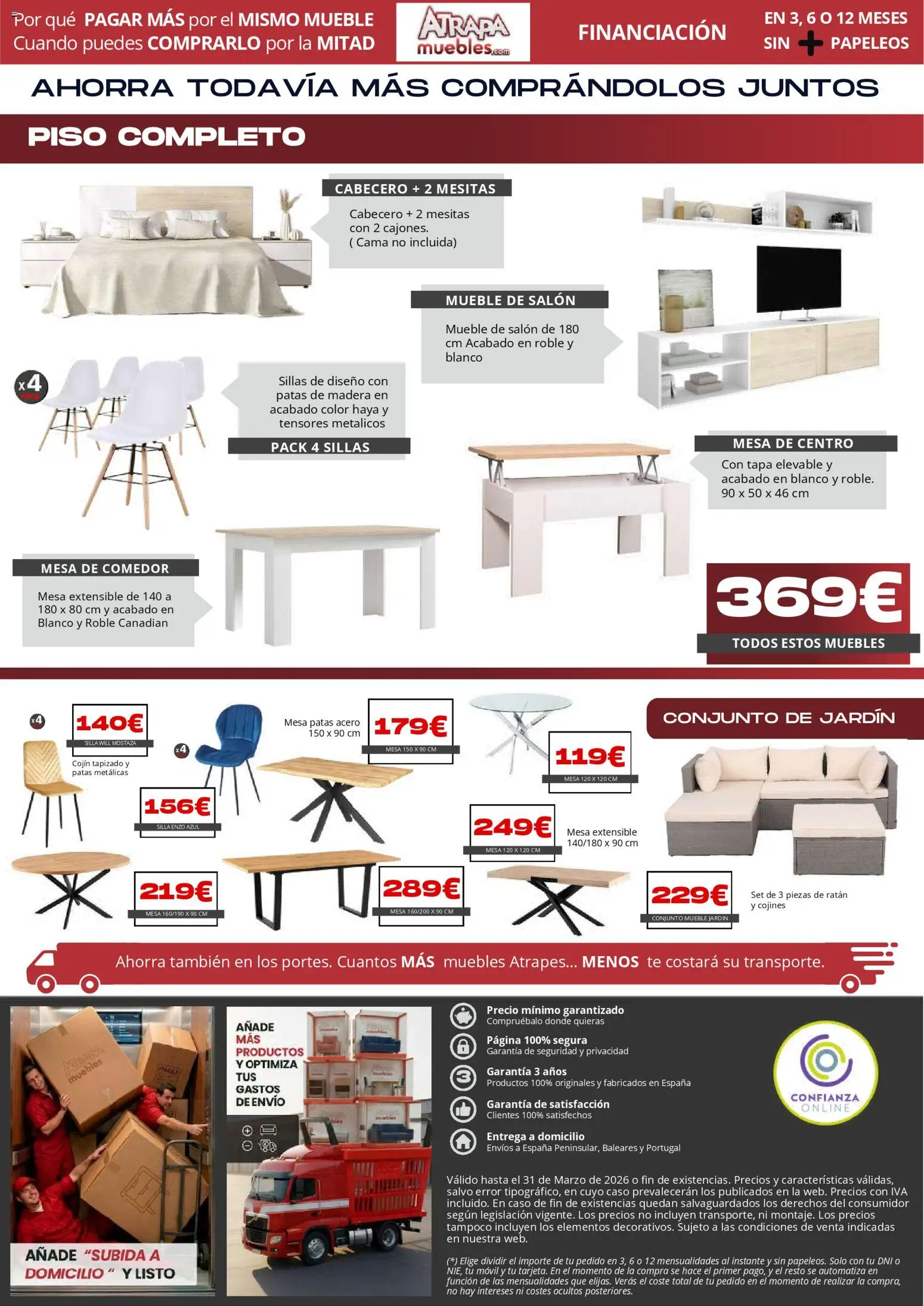 Atrapa Muebles folleto │ válido desde el 03.03.2026 | Página: 22 | Productos: Té, Cojín, Mesa, Silla